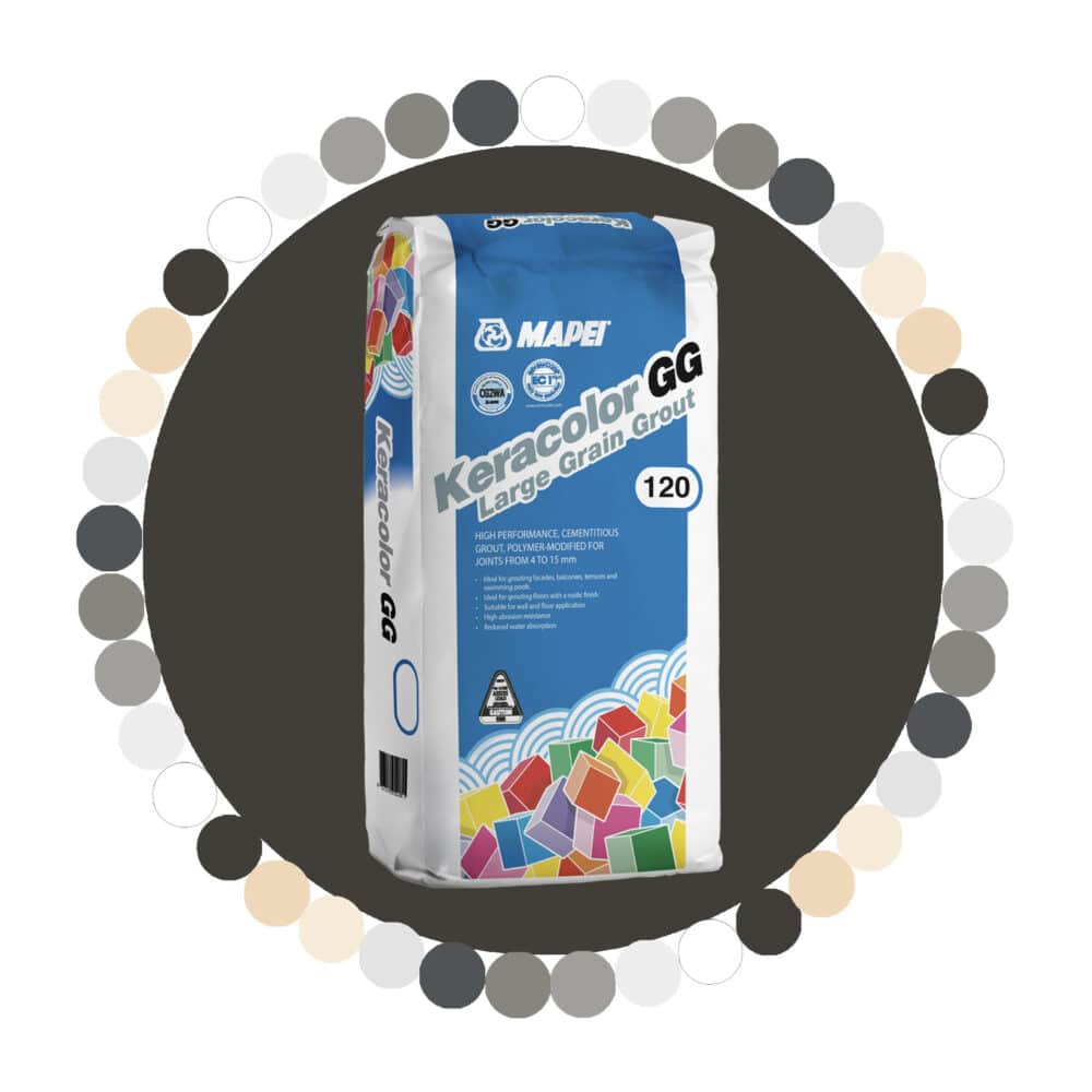 Mapei Keracolor GG Large Grain Grout - #120 Black Variation Image