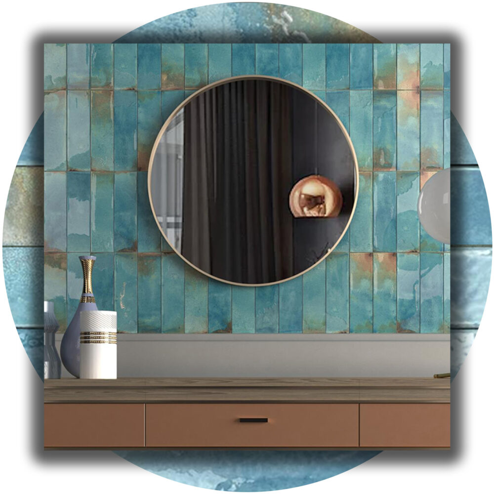 Dune Granadella Cielo Subway Tile in Gloss Finish - Product Image