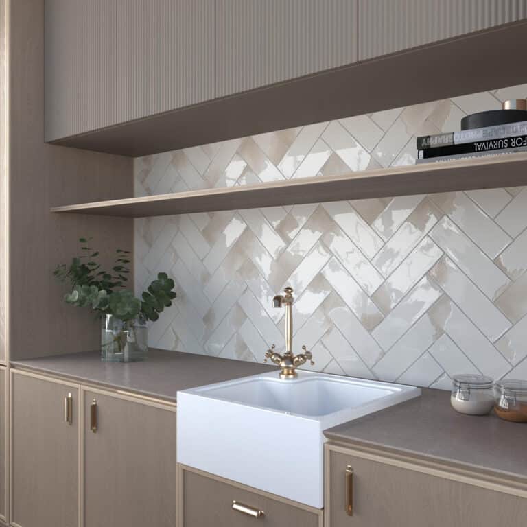 Dune Granadella Sal Subway Tile in Gloss Finish