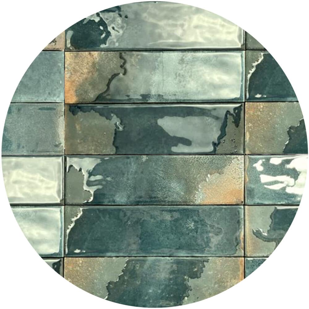 Dune Granadella Esmeralda Subway Tile in Gloss Finish - Product Image