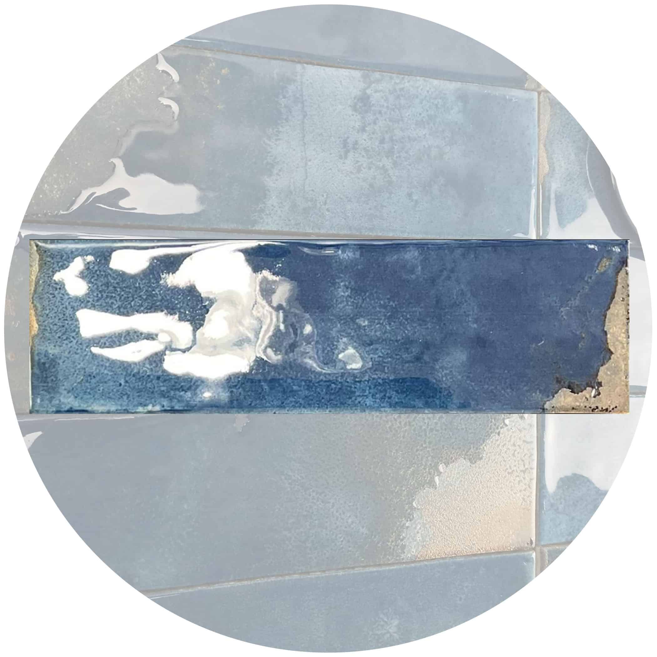 Dune Granadella Marino Subway Tile in Gloss Finish - Gallery Image