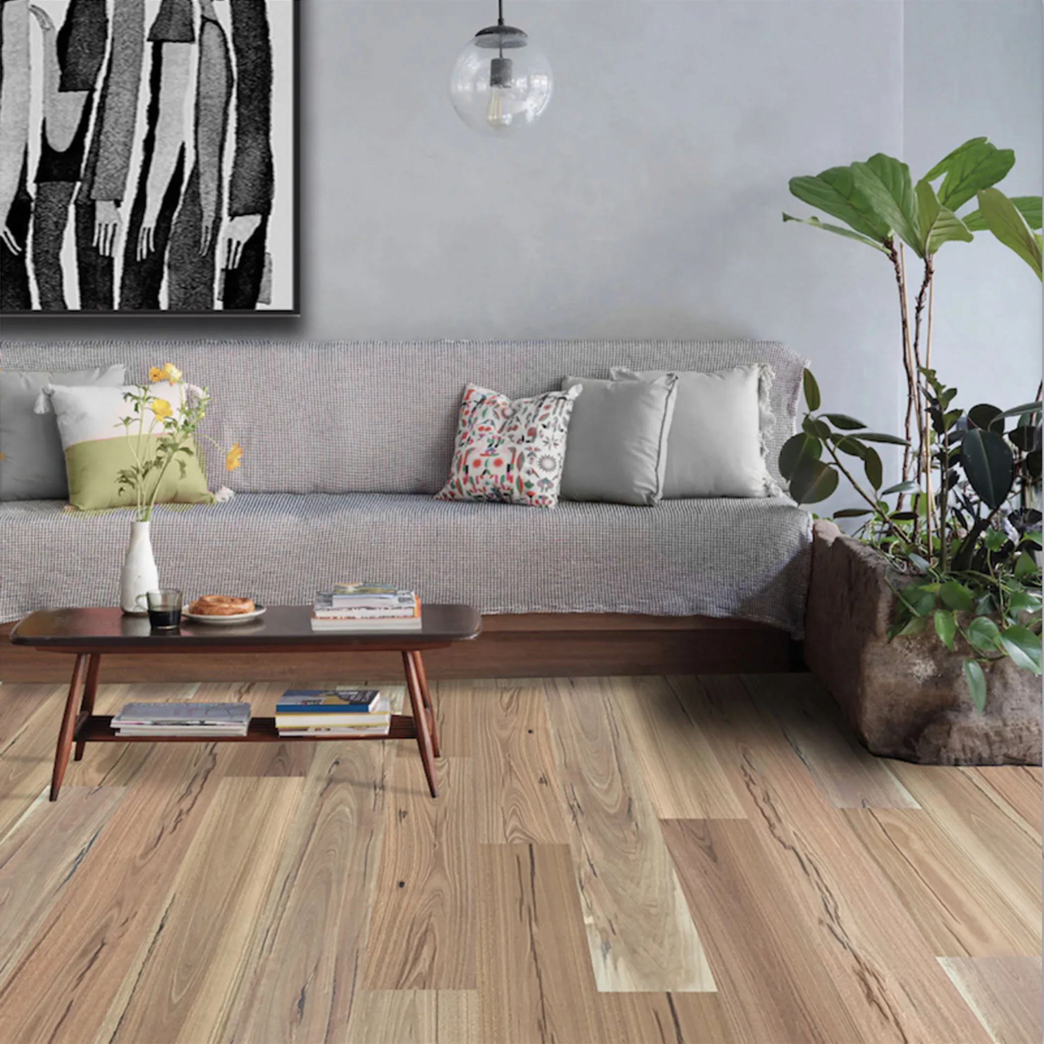 Heritage Spotted Gum Timber Veneer Flooring - Gallery Image