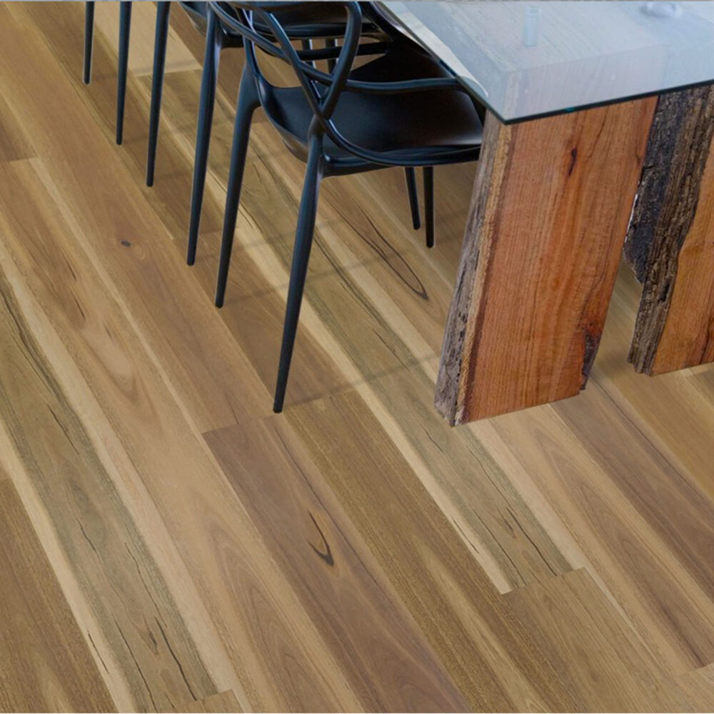 Natural Spotted Gum Timber Veneer Flooring - Gallery Image