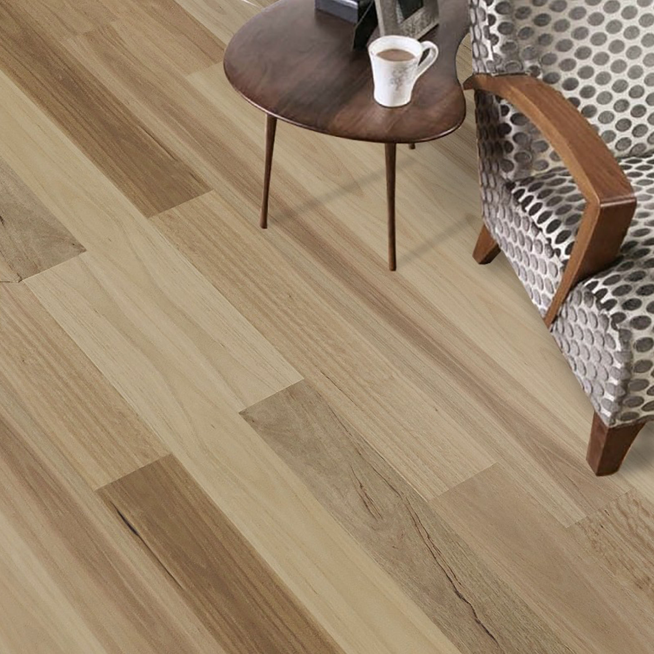 Natural Blackbutt Timber Veneer Flooring - Gallery Image