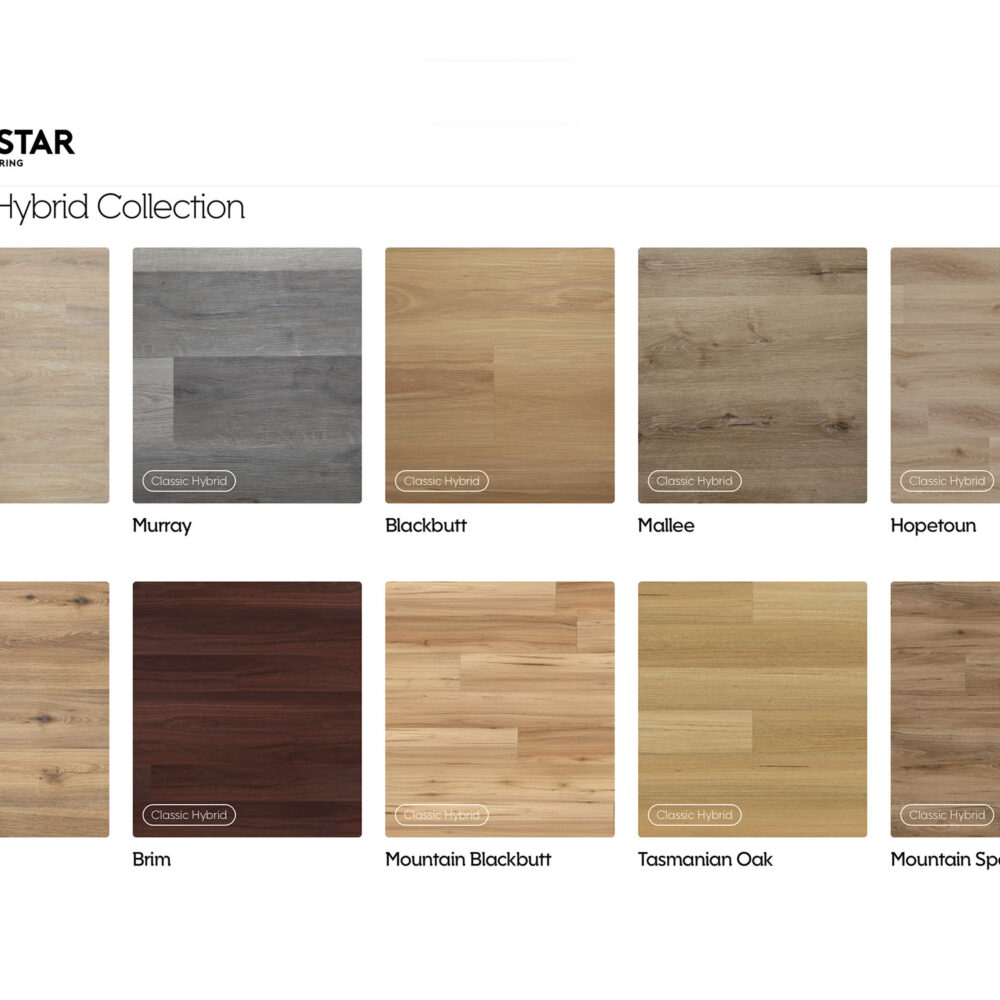 Sunstar Classic Hybrid Flooring - Product Range