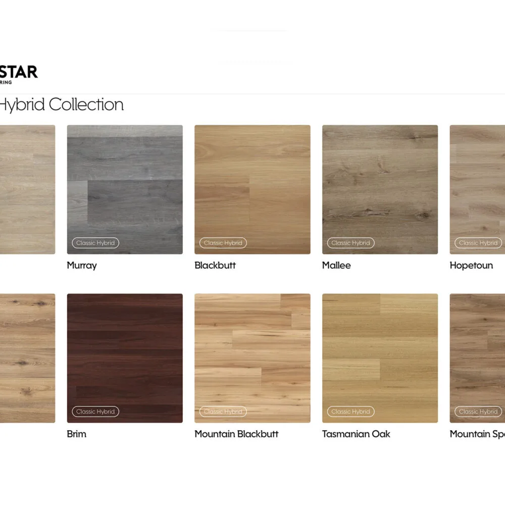 Sunstar Classic Hybrid Flooring - Product Range