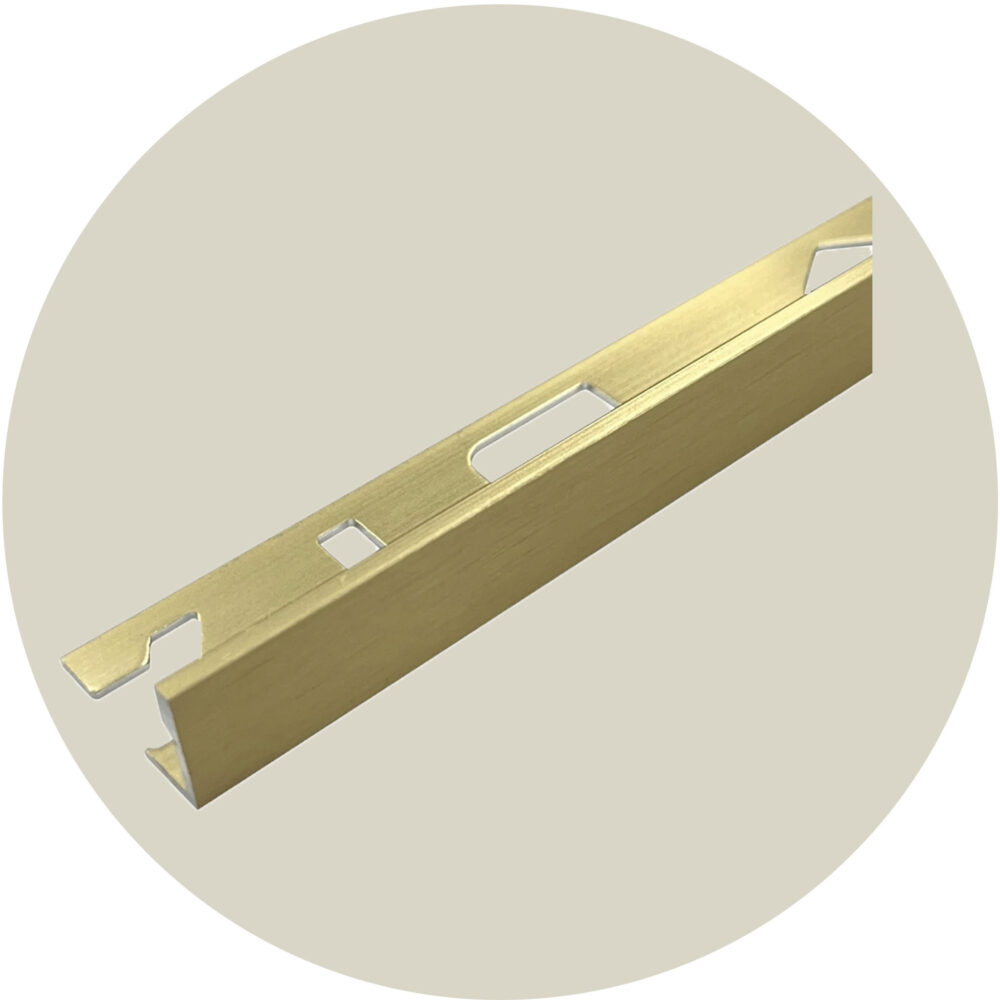 Brushed Light Gold L Shape Angle - Variations Image