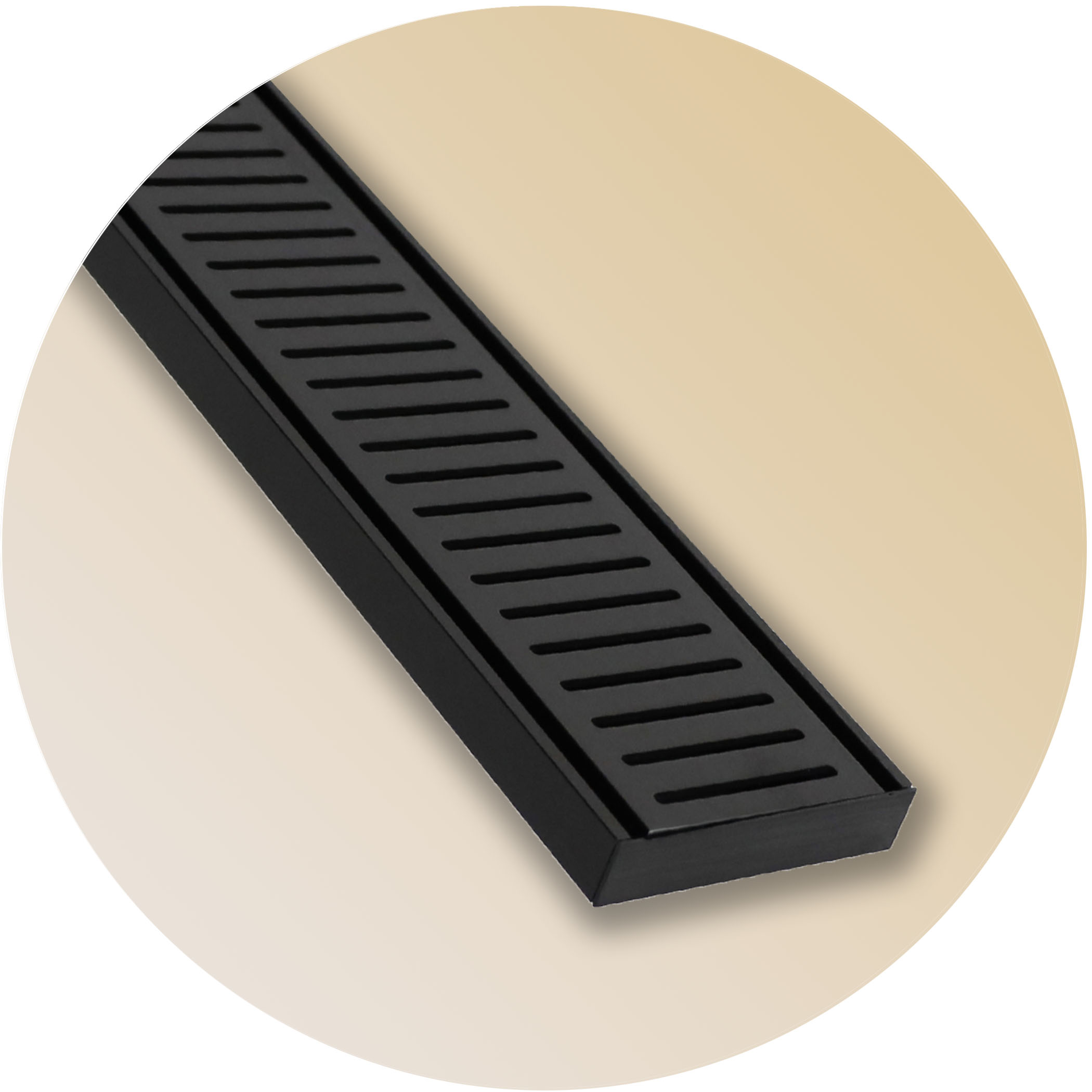Lauxes NXT21 Linear Floor Grate - Midnight Variation Image