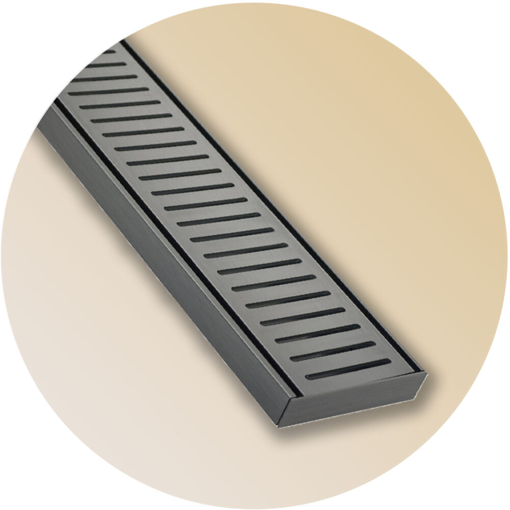 Lauxes NXT21 Linear Floor Grate - Gunmetal Variation Image