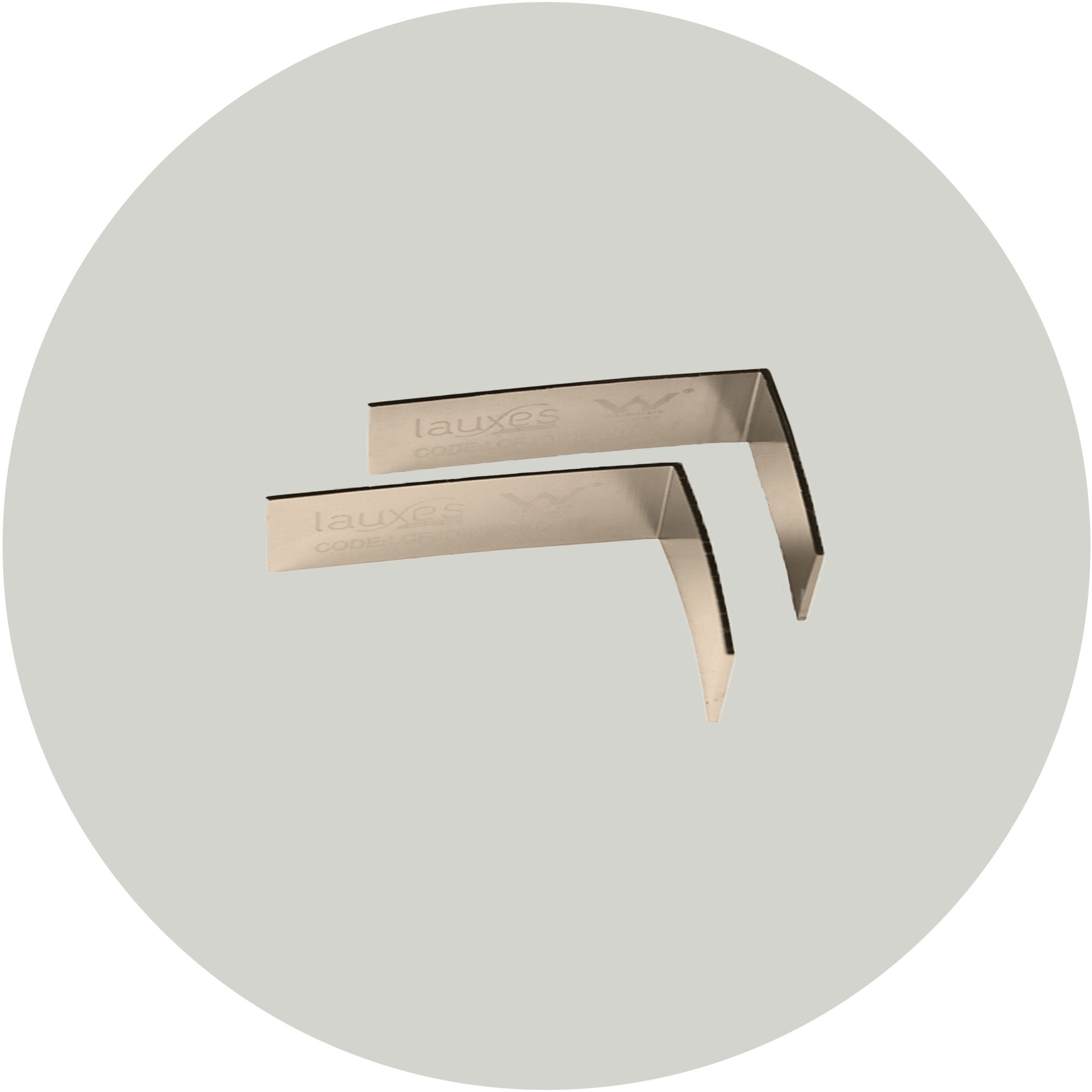 Lauxes Drainage Grates 90 Degree Joiners -14mm Brushed Nickel Variation