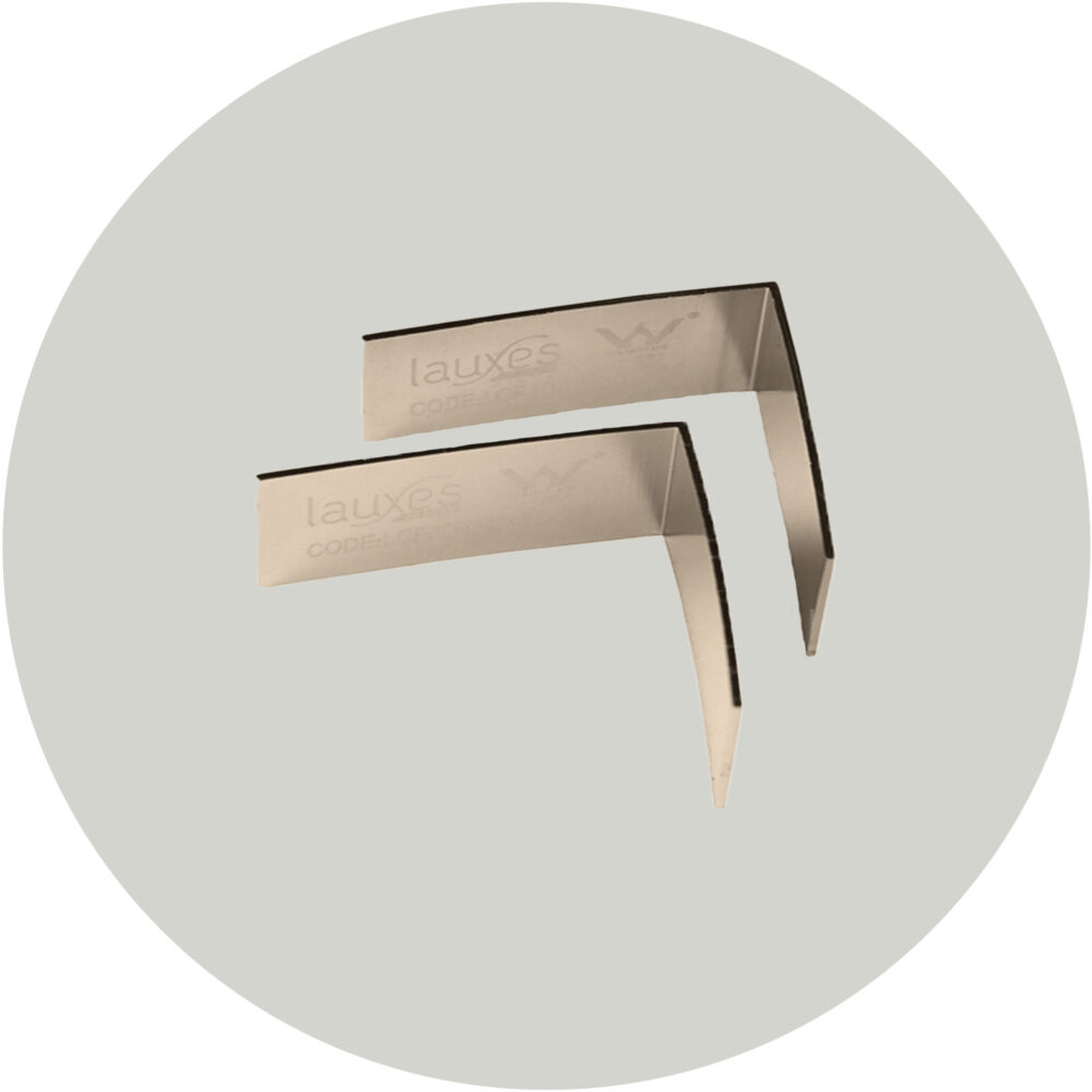 Lauxes Drainage Grates 90 Degree Joiners -21mm Brushed Nickel Variation
