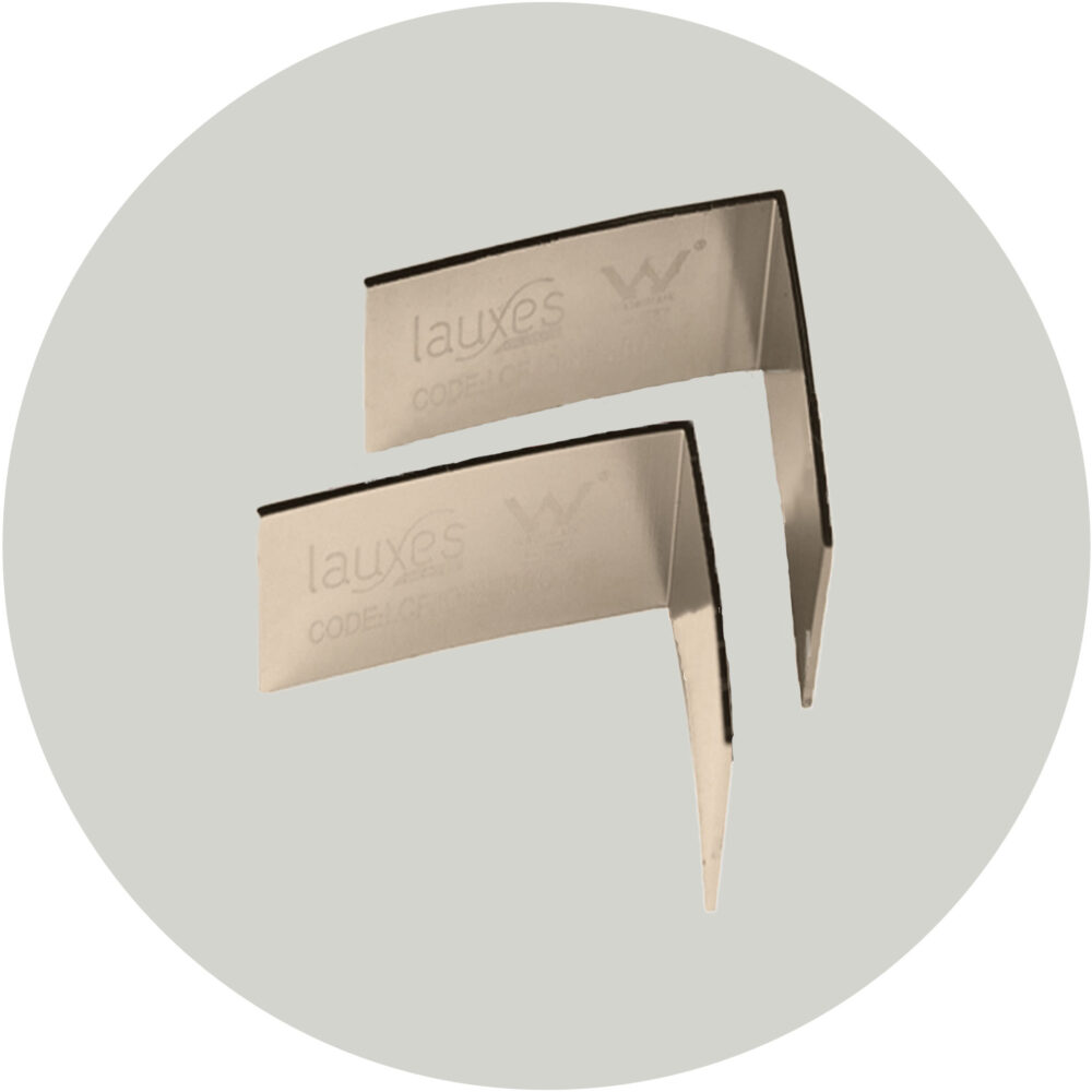 Lauxes Drainage Grates 90 Degree Joiners -35mm Brushed Nickel Variation