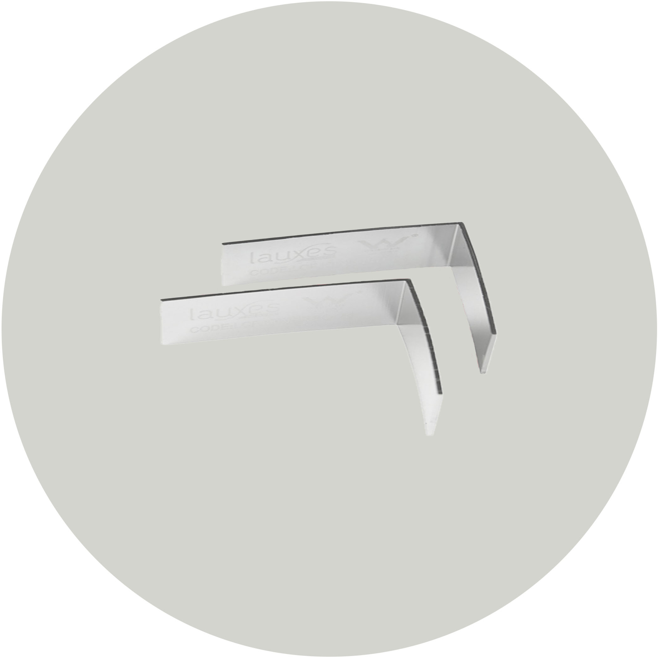 Lauxes Drainage Grates 90 Degree Joiners -14mm Silver Variation