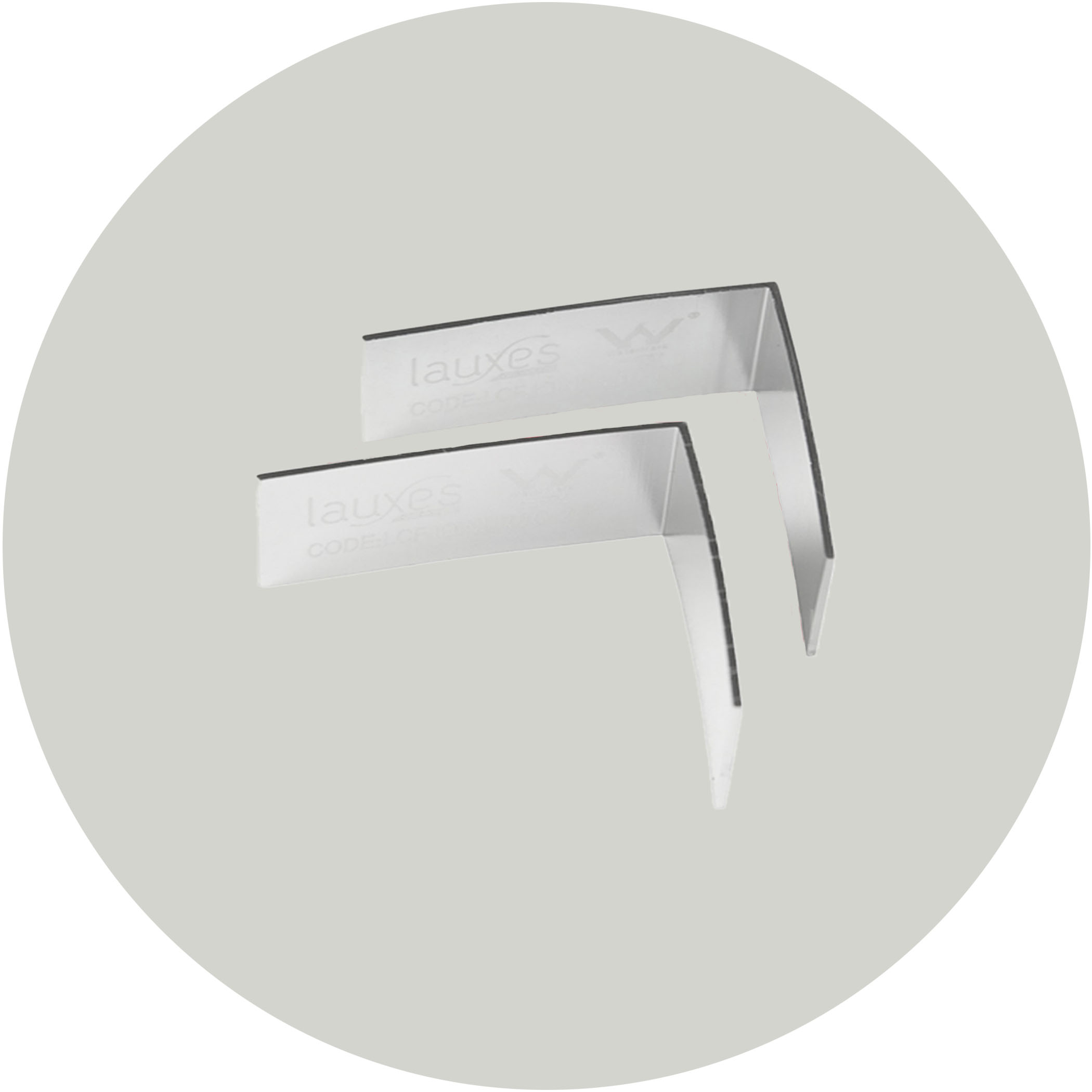 Lauxes Drainage Grates 90 Degree Joiners -21mm Silver Variation