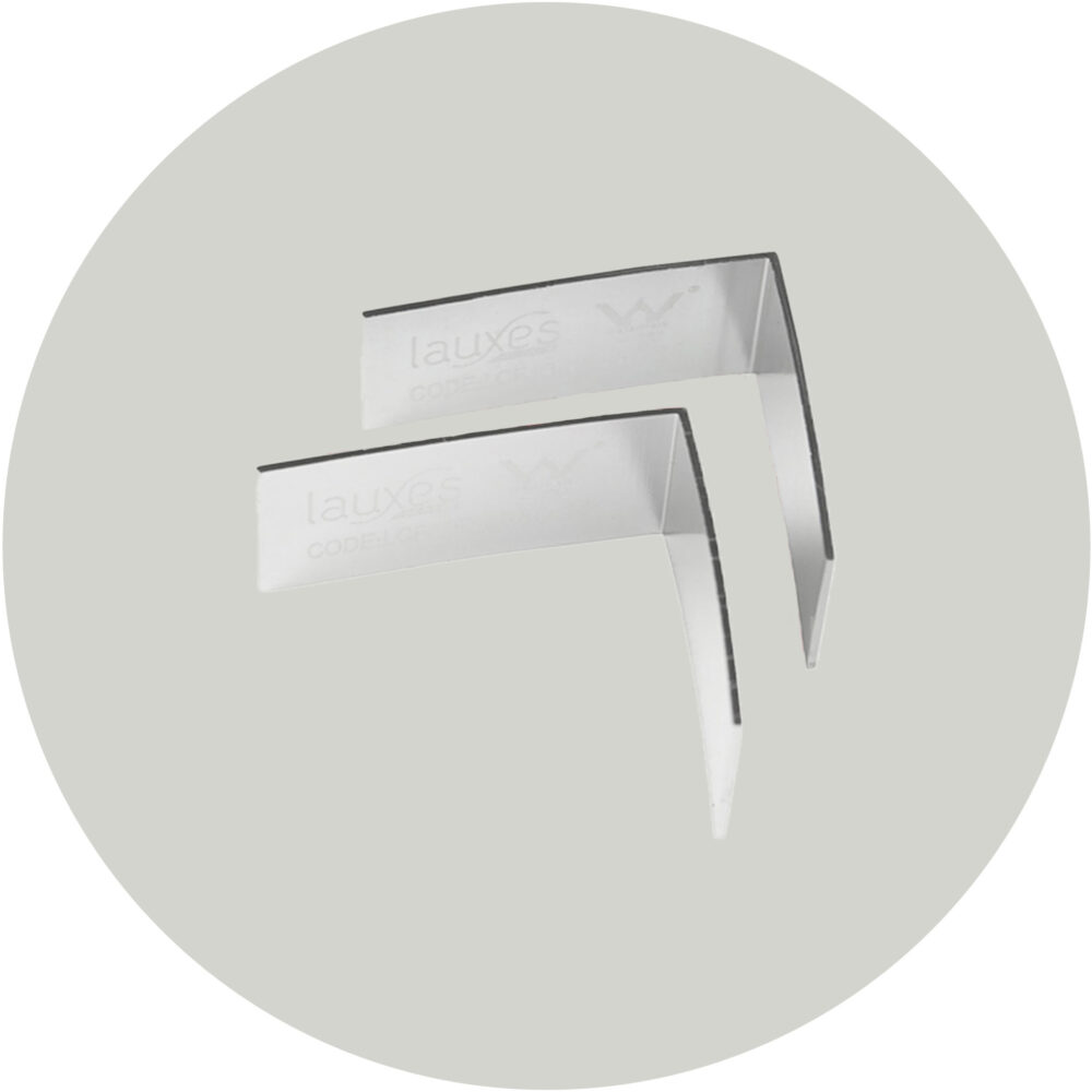 Lauxes Drainage Grates 90 Degree Joiners -23mm Silver Variation