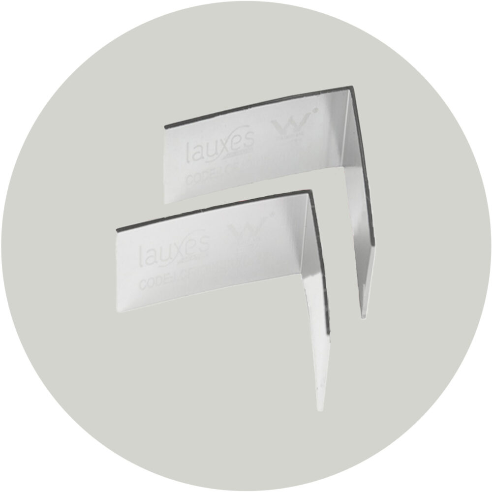 Lauxes Drainage Grates 90 Degree Joiners -35mm Silver Variation