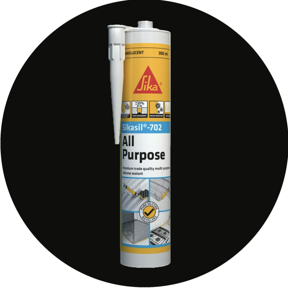 Sika SikaSil 702 Premium Pure Silicon Sealant - 300g Black Variation Image