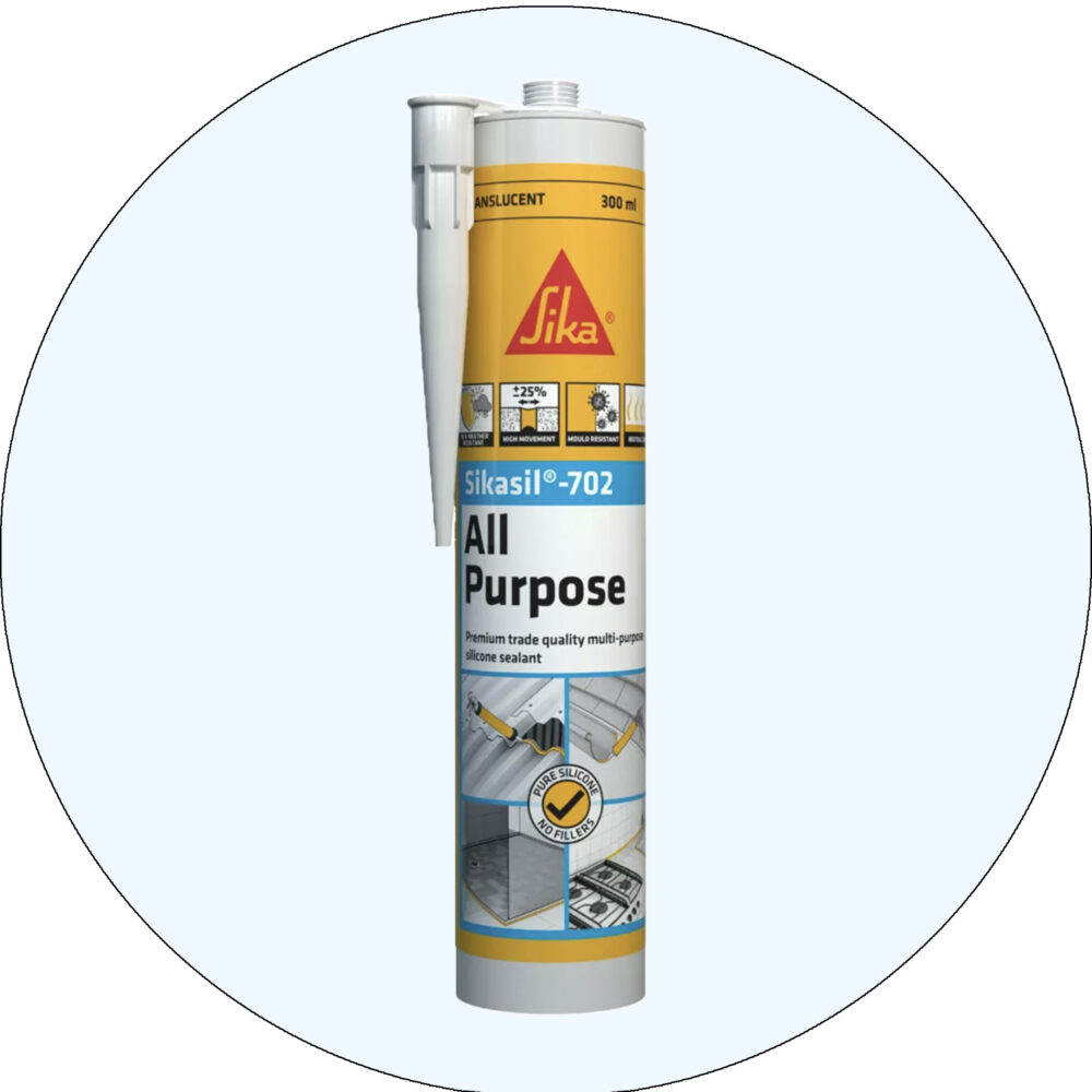 Sika SikaSil 702 Premium Pure Silicon Sealant - 300g Translucent Variation Image