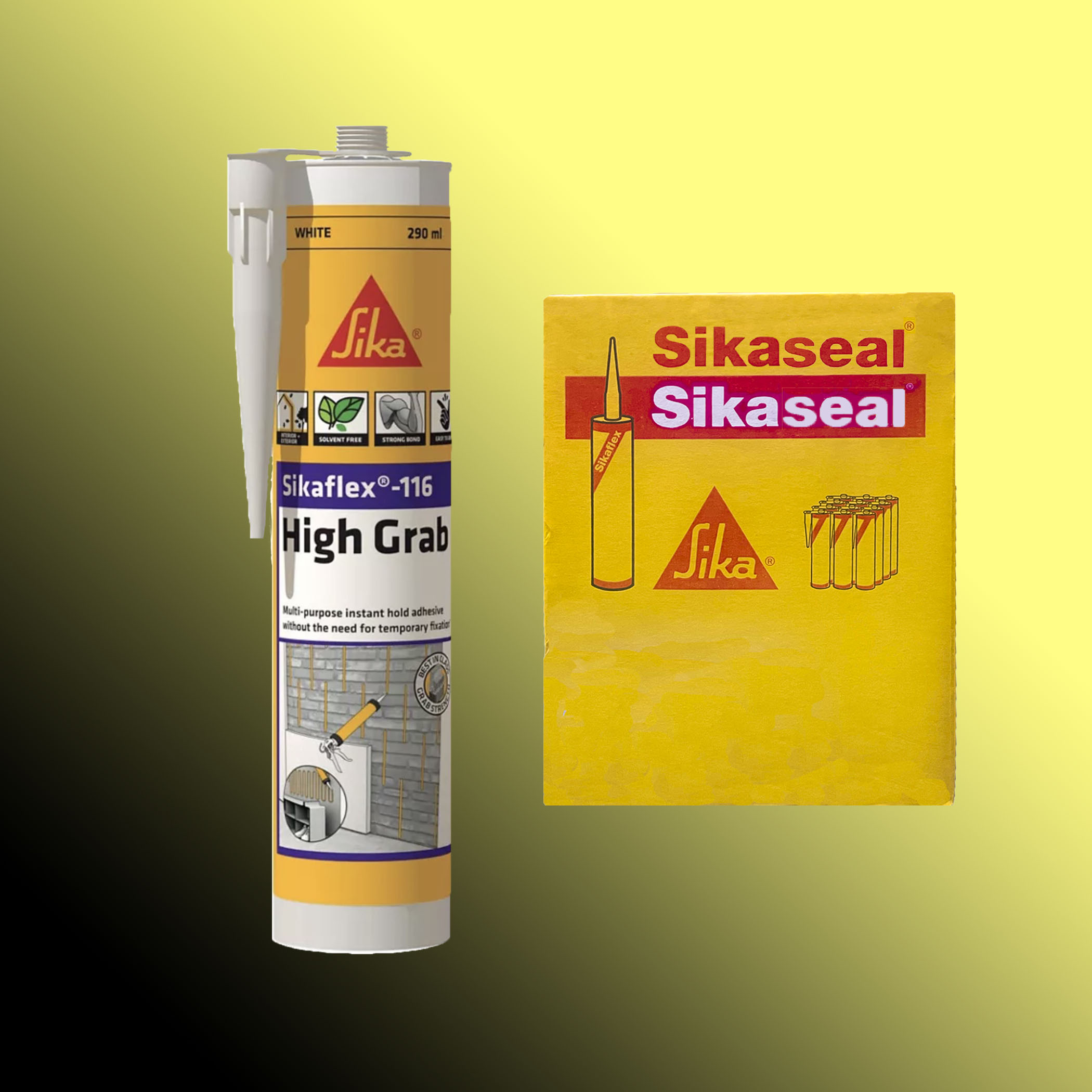 Sika SikaFlex 116 High Grab Construction Adhesive - Boxed Item Variation Image