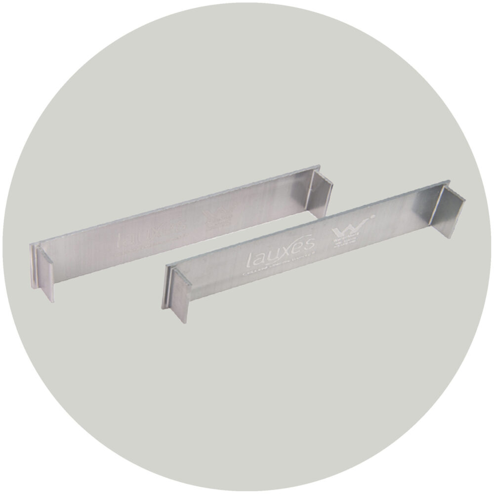 Lauxes Drainage Grates Thin End Caps - 14mm Silver Variation Image