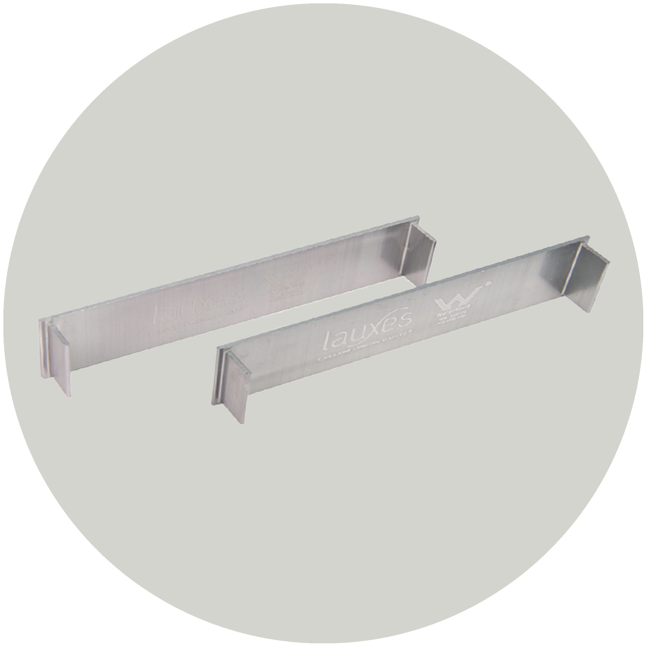 Lauxes Drainage Grates Thin End Caps - 14mm Silver Variation Image