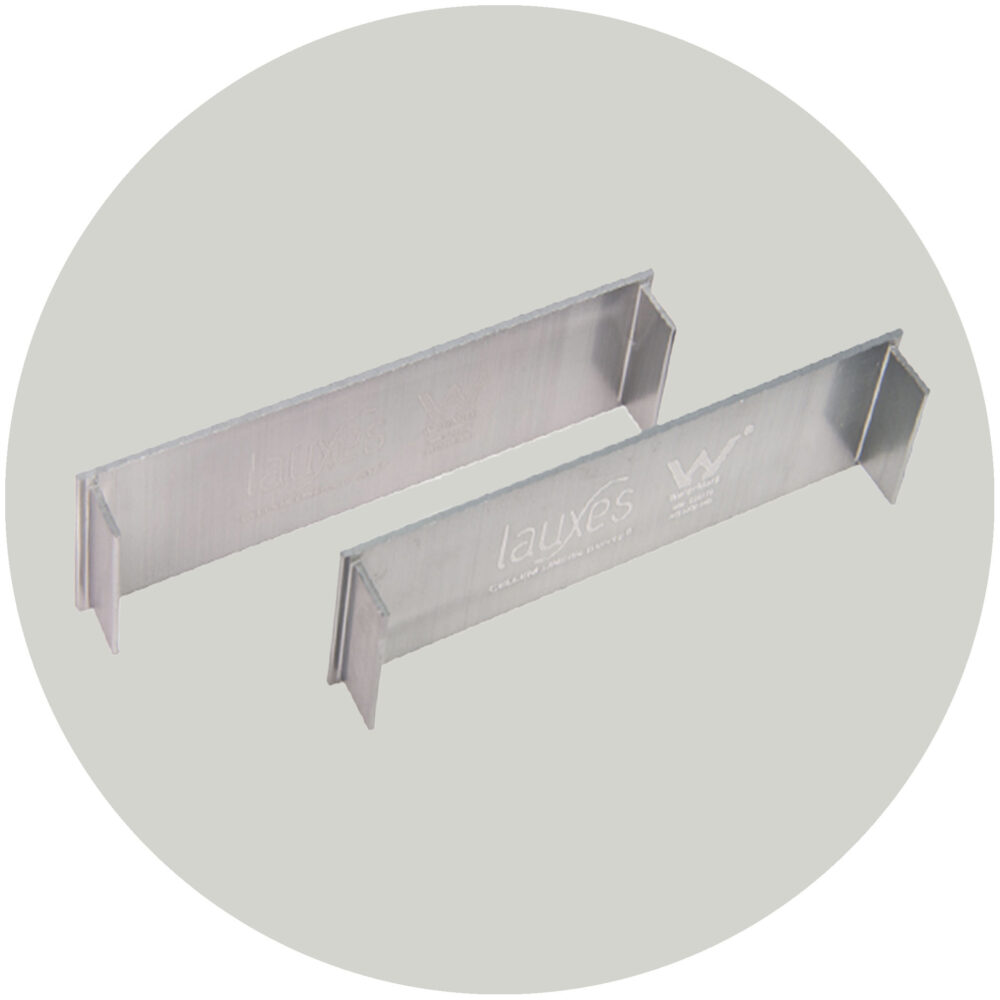 Lauxes Drainage Grates Thin End Caps - 26mm Silver Variation Image