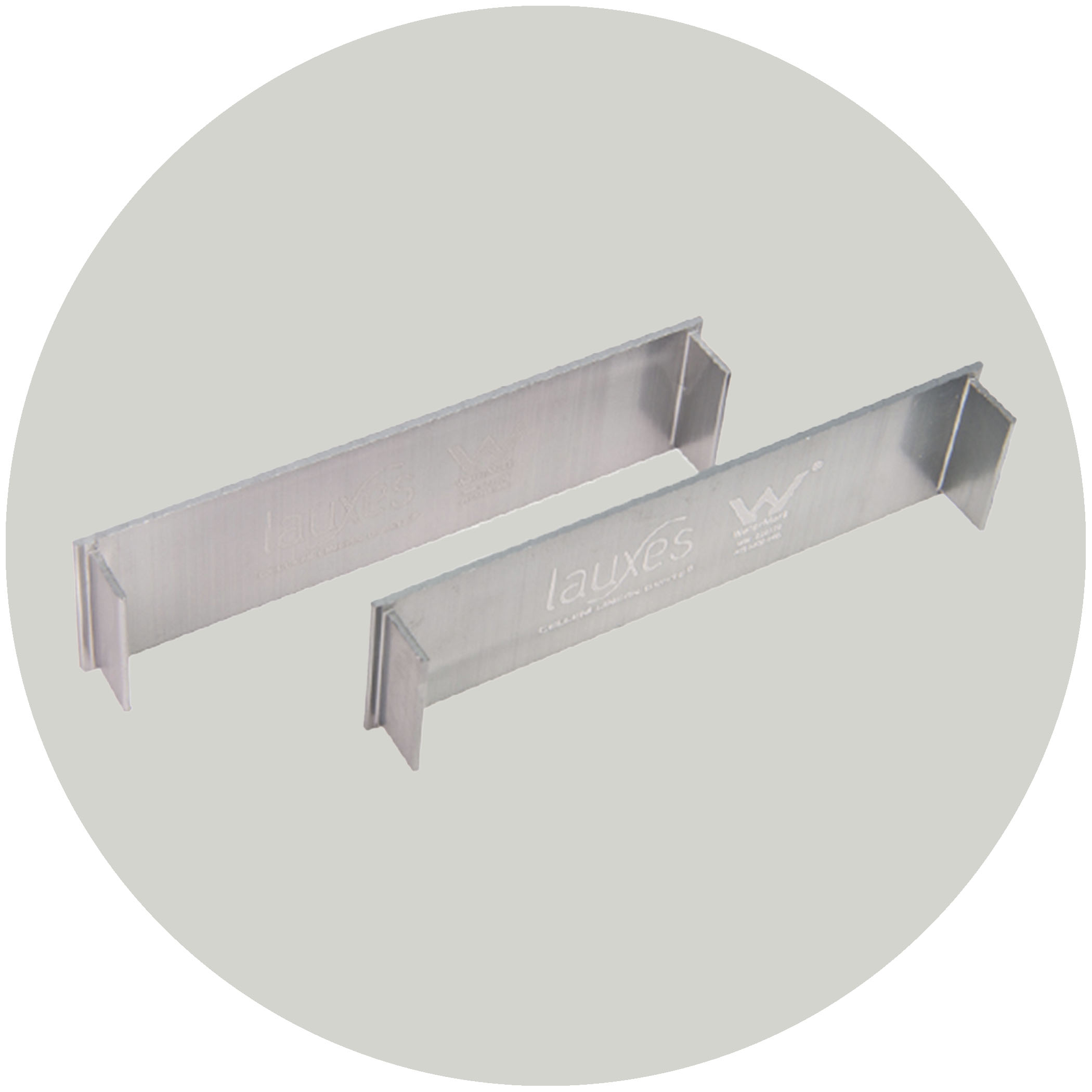 Lauxes Drainage Grates Thin End Caps - 21mm Silver Variation Image