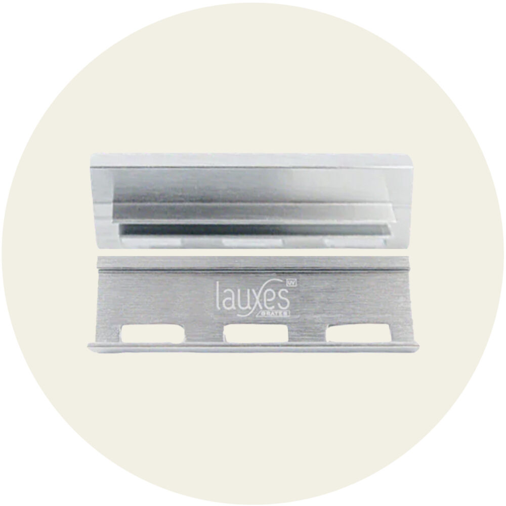 Lauxes Drainage Grates Internal End Caps - 26mm Silver Variation Image
