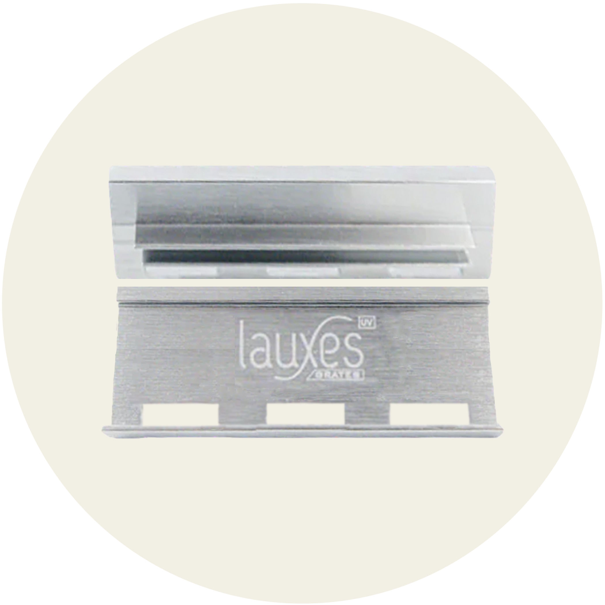 Lauxes Drainage Grates Internal End Caps - 35mm Silver Variation Image