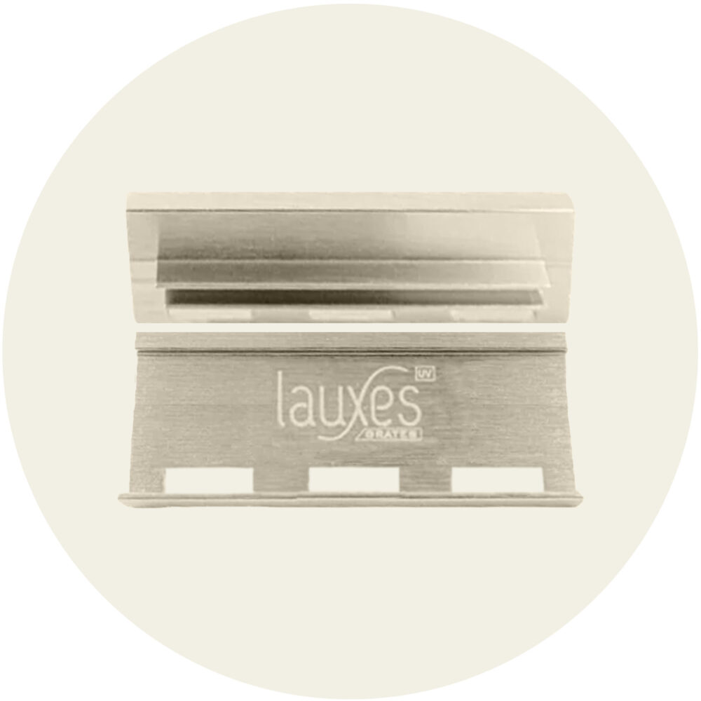 Lauxes Drainage Grates Internal End Caps - 35mm Brushed Nickel Variation Image