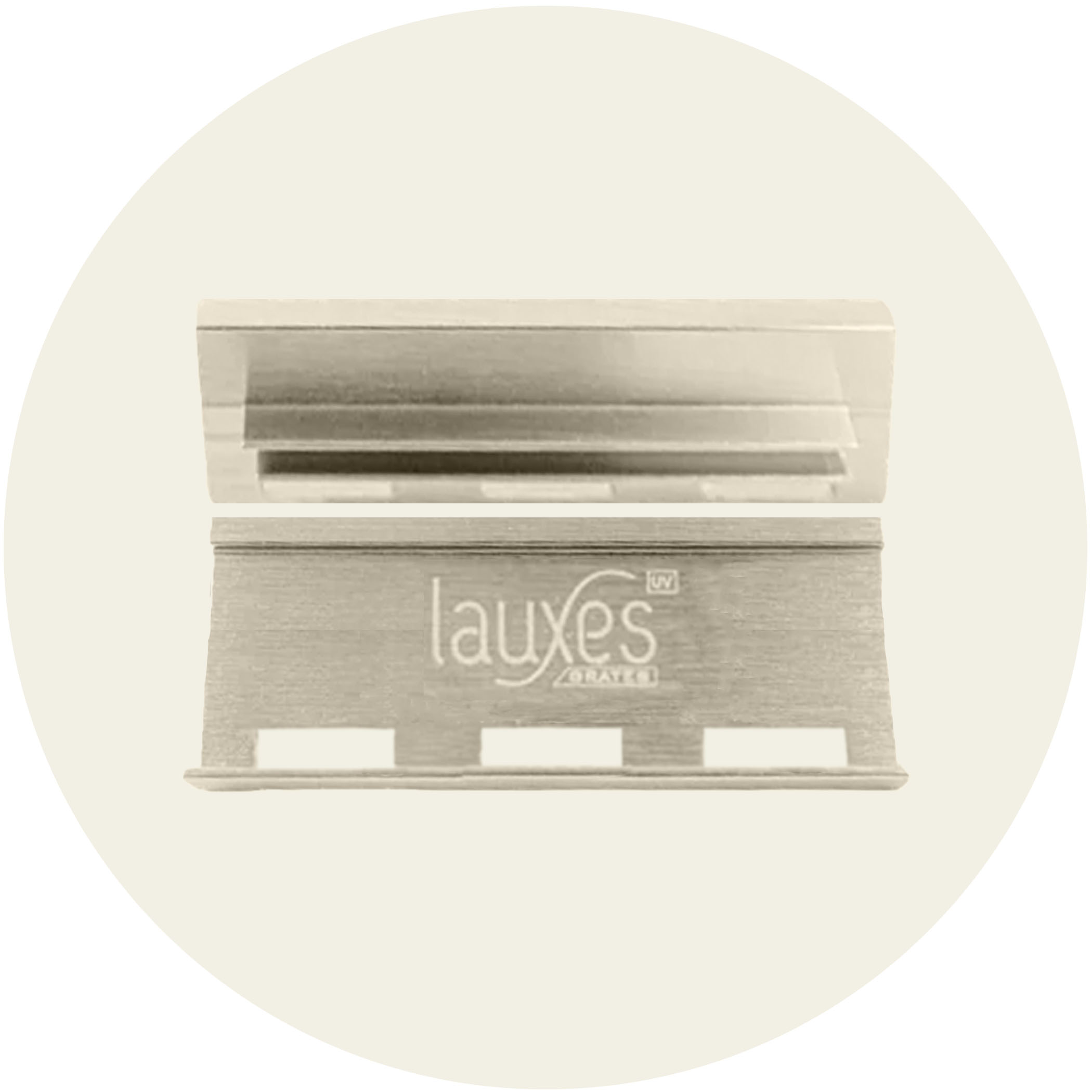 Lauxes Drainage Grates Internal End Caps - 35mm Brushed Nickel Variation Image