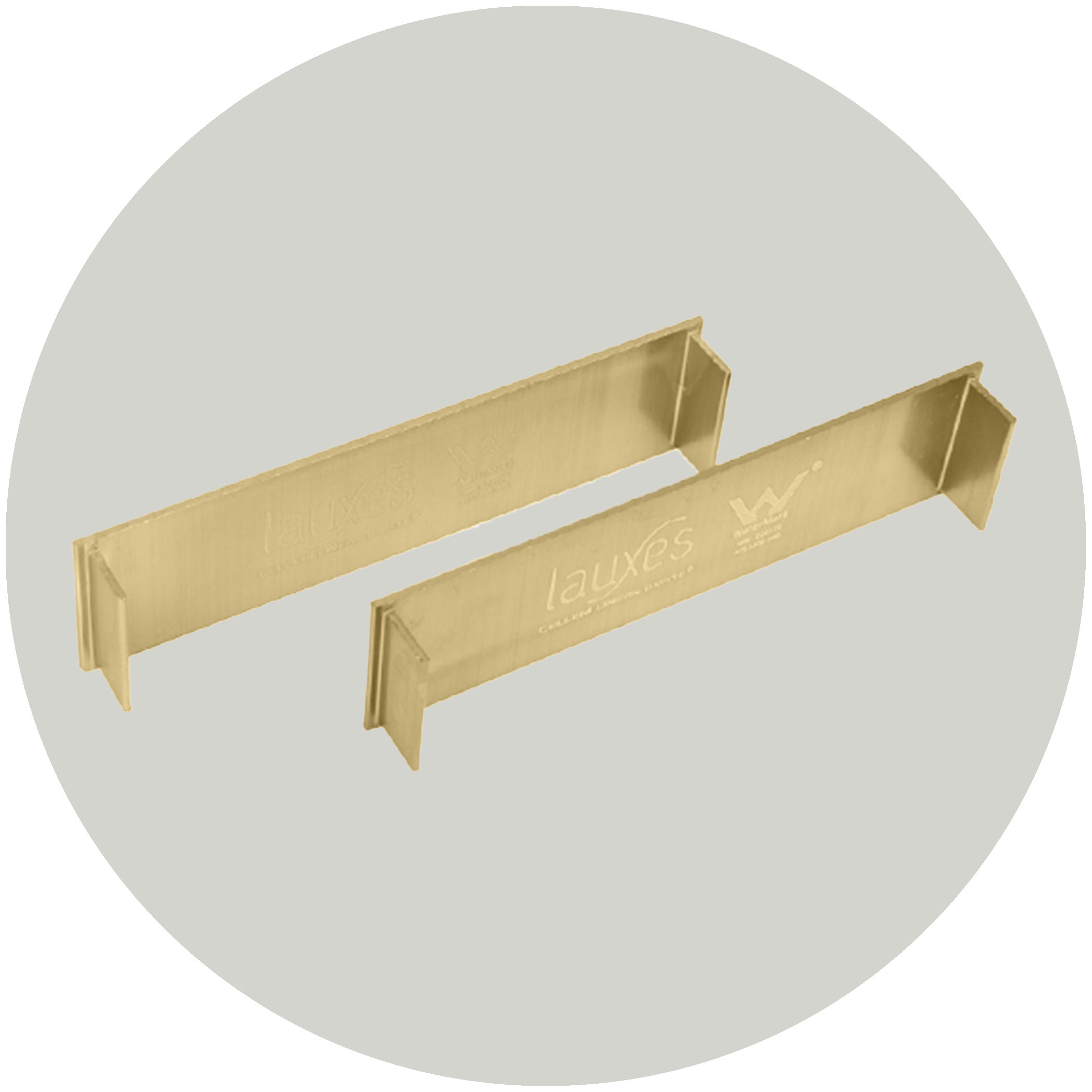 Lauxes Drainage Grates Thin End Caps - 21mm Gold Variation Image