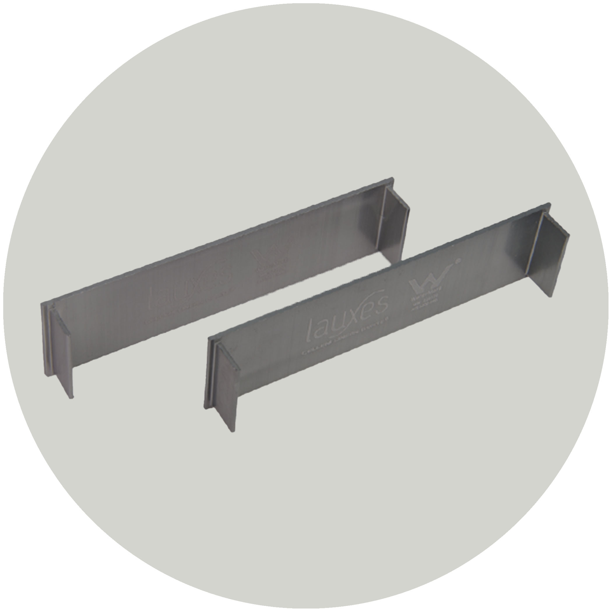 Lauxes Drainage Grates Thin End Caps - 21mm Gunmetal Variation Image