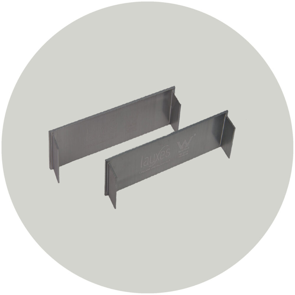 Lauxes Drainage Grates Thin End Caps - 23mm Gunmetal Variation Image