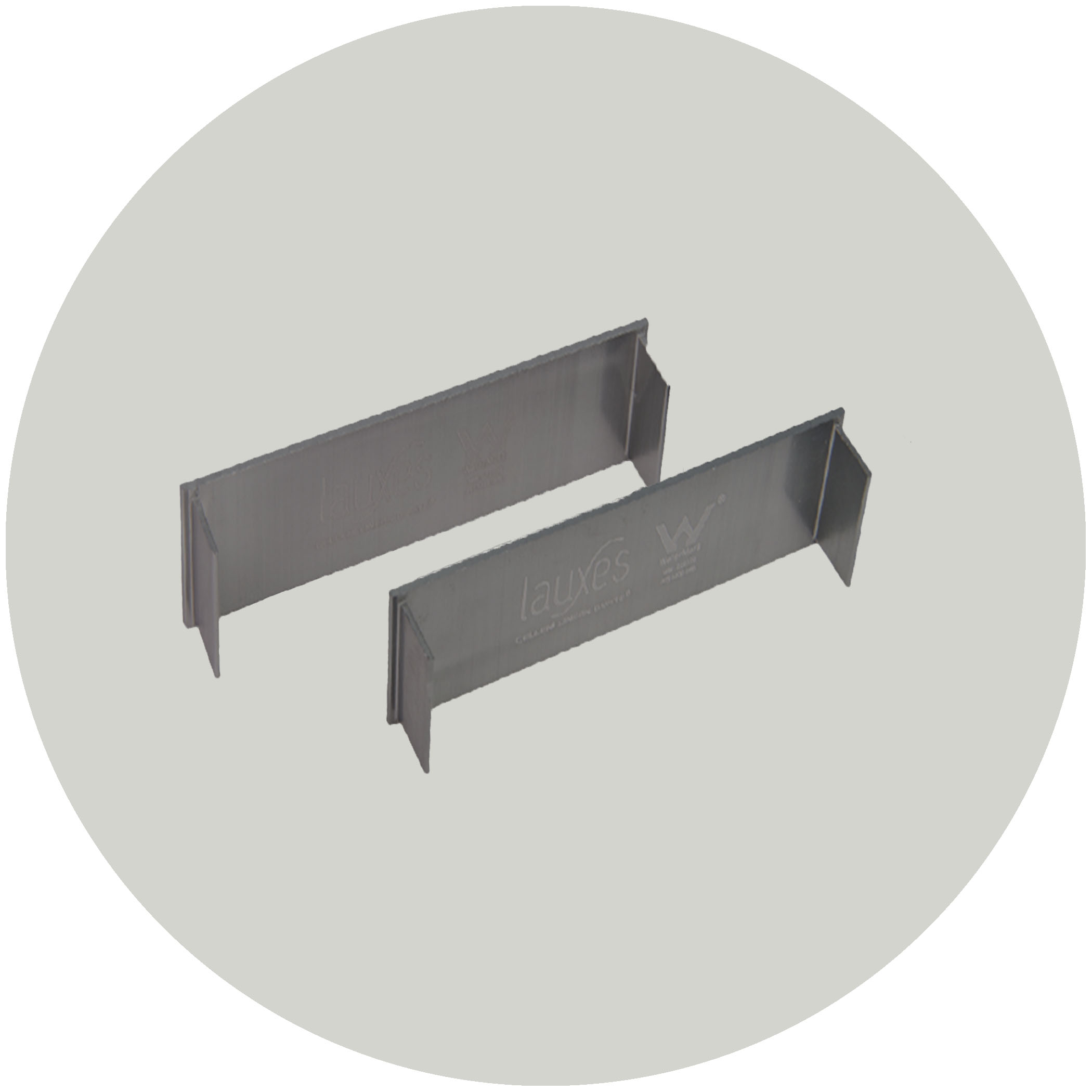 Lauxes Drainage Grates Thin End Caps - 23mm Gunmetal Variation Image