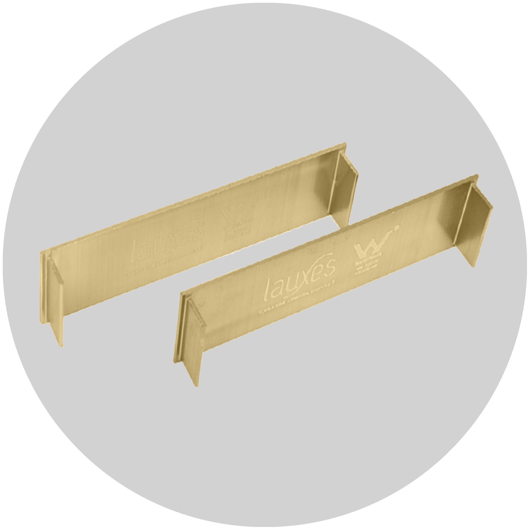 Lauxes Drainage Grates Thin End Caps - 26mm Gold Variation Image