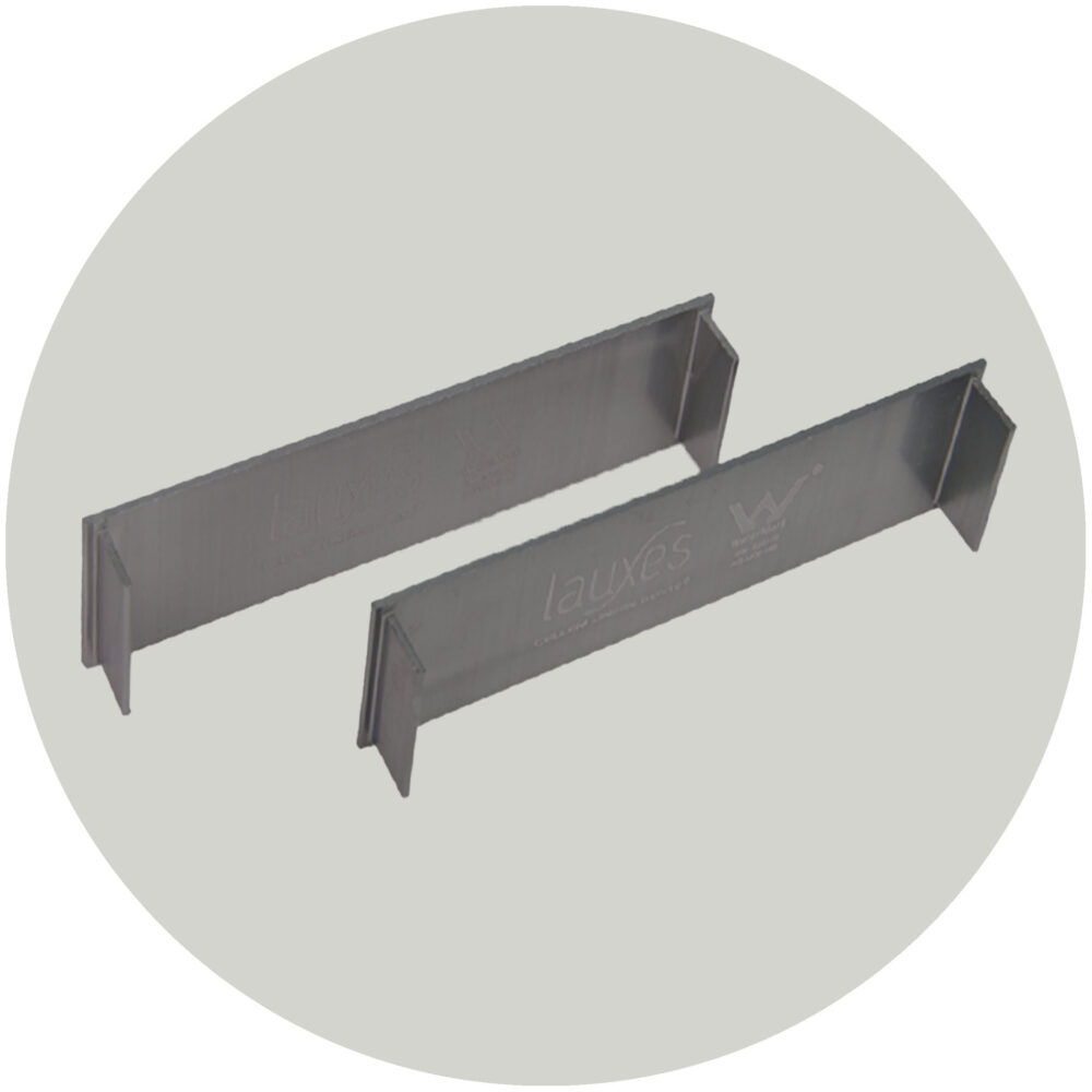 Lauxes Drainage Grates Thin End Caps - 26mm Gunmetal Variation Image