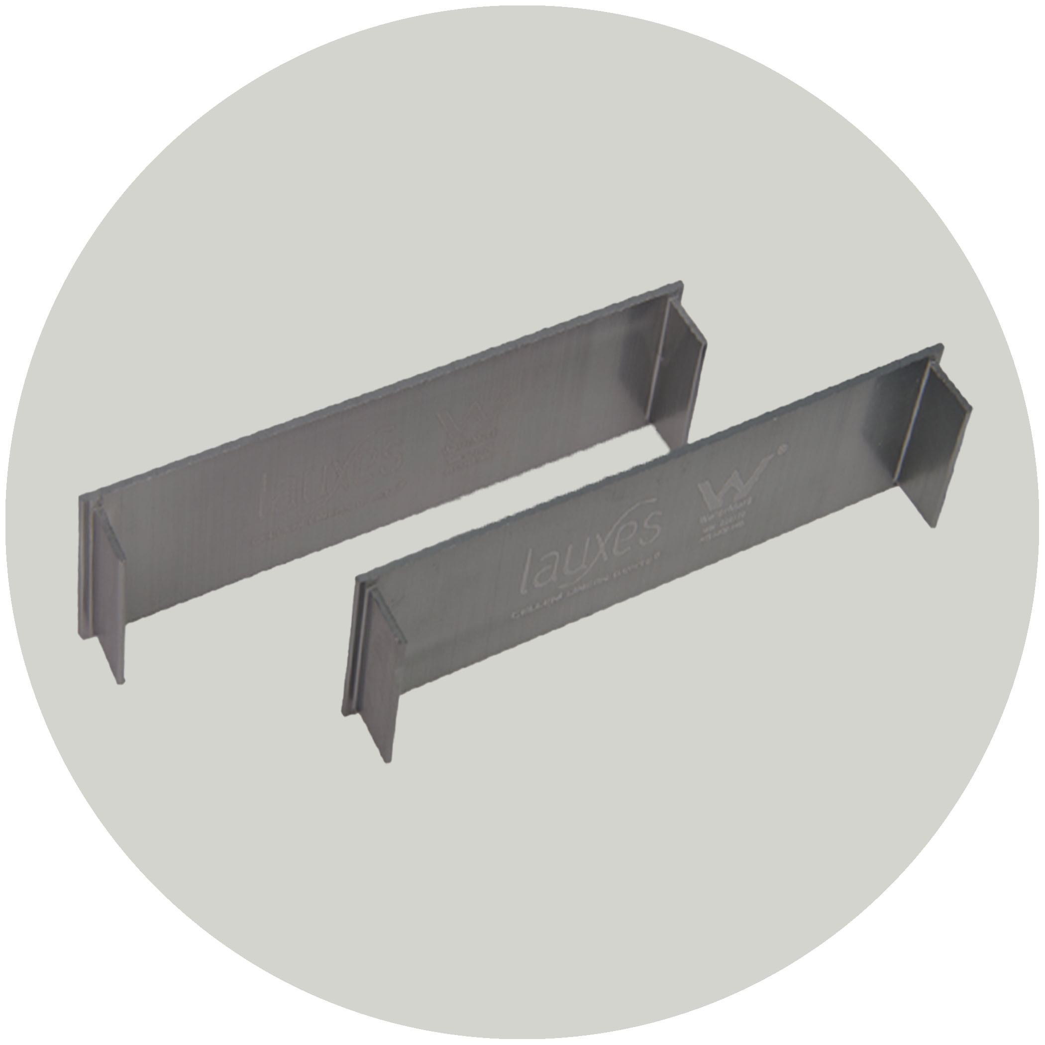 Lauxes Drainage Grates Thin End Caps - 26mm Gunmetal Variation Image
