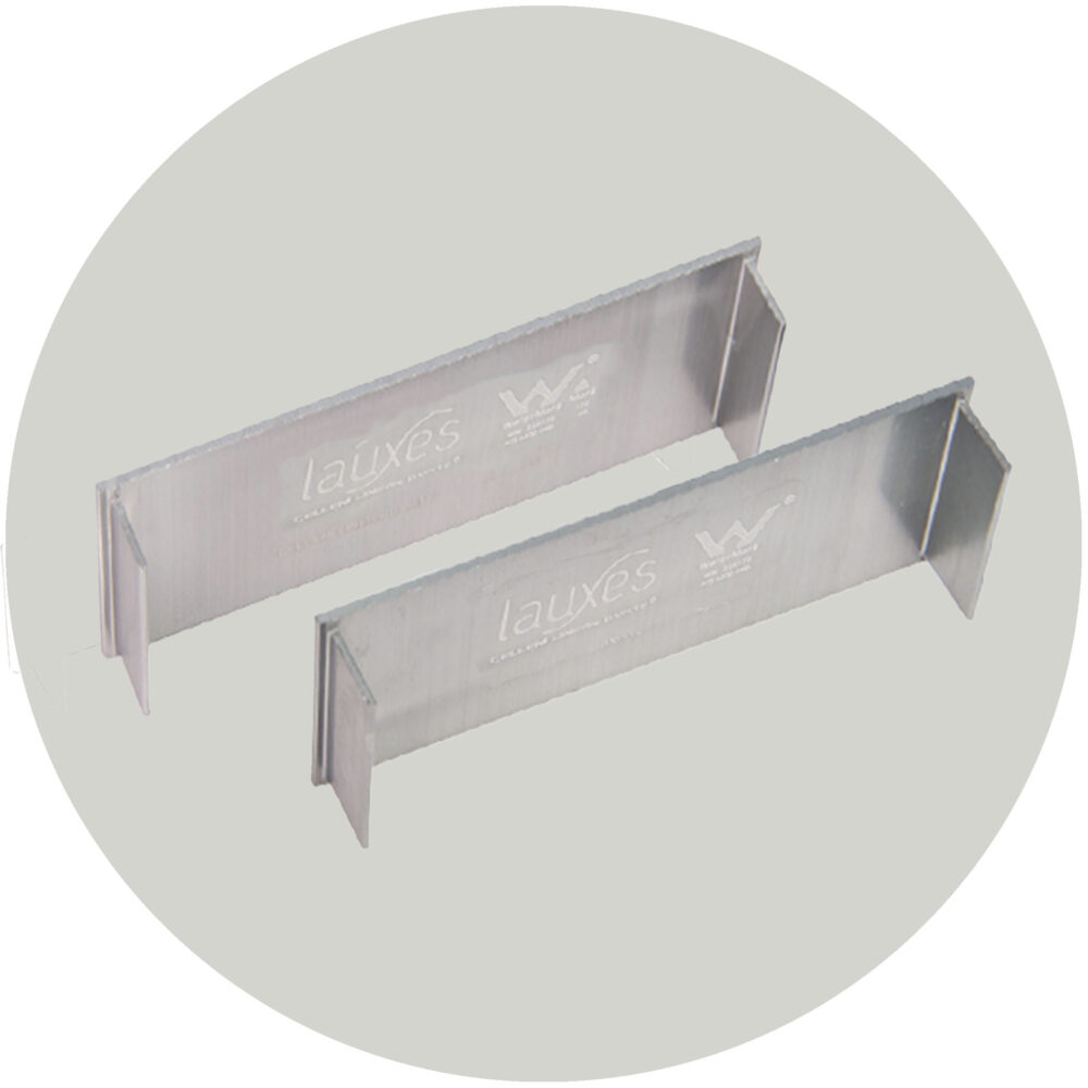 Lauxes Drainage Grates Thin End Caps - 35mm Silver Variation Image
