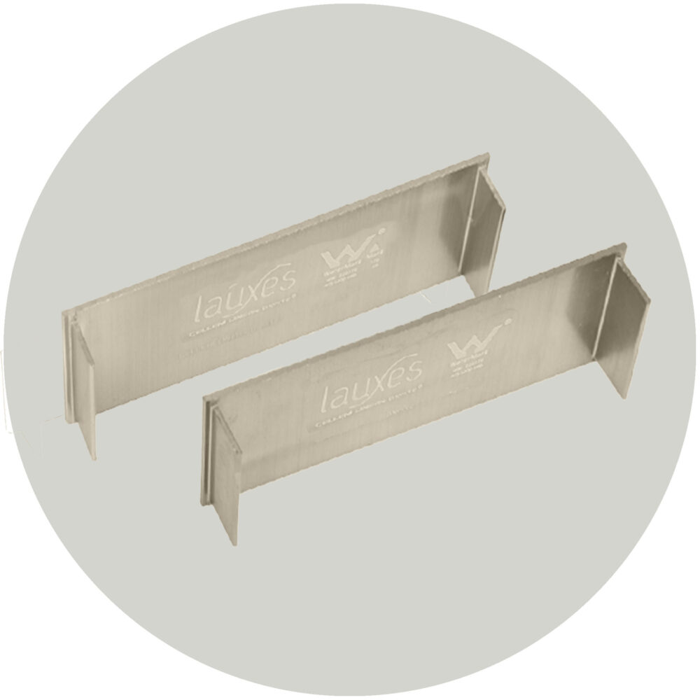 Lauxes Drainage Grates Thin End Caps - 35mm Brushed Nickel Variation Image