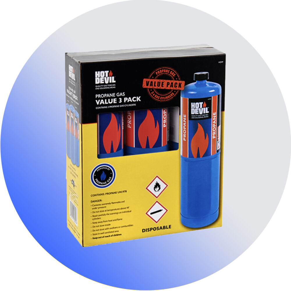 Hot Devil Propane Gas Refill (3 Pack) - Gallery Image