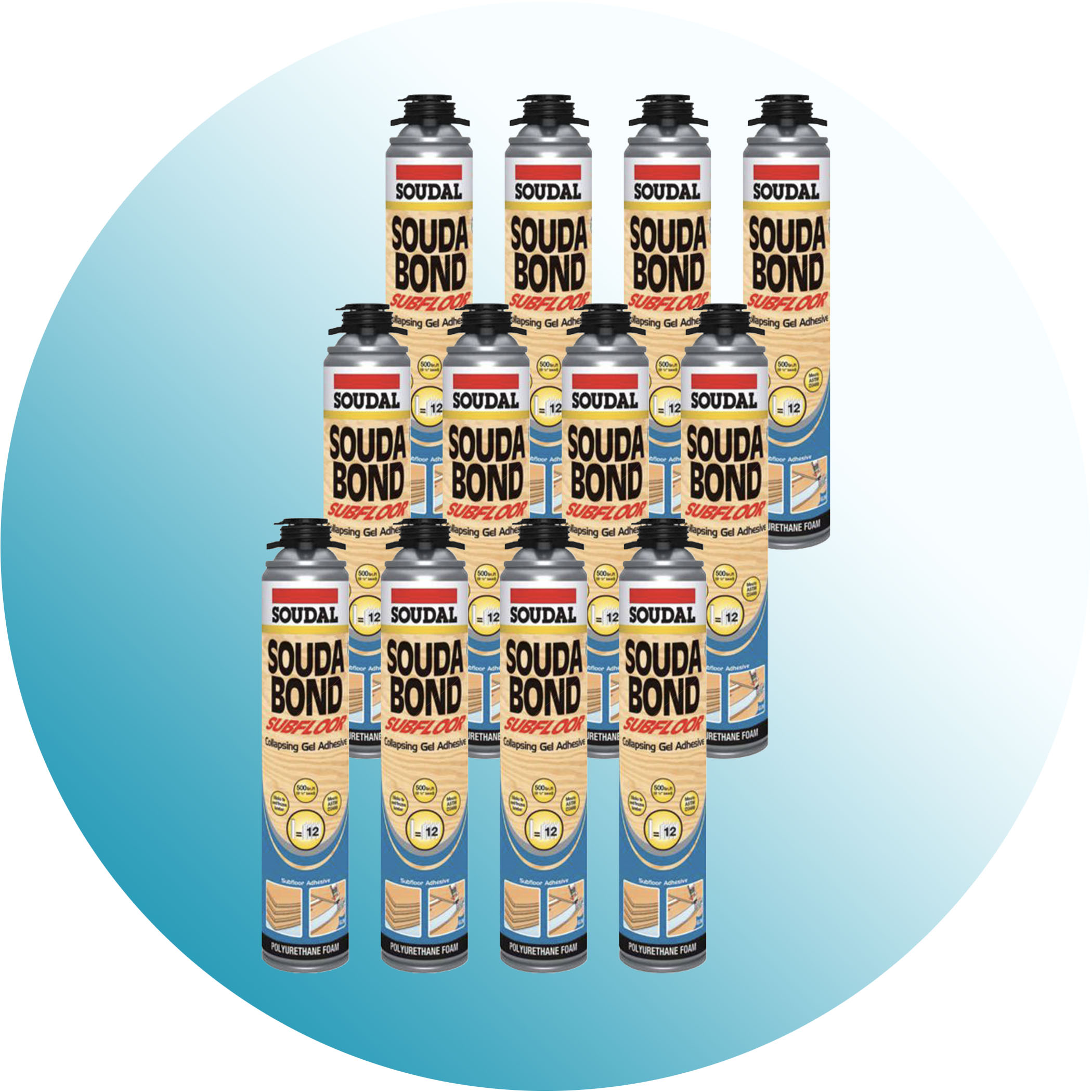 Soudabond Subfloor Adhesive (Screw Top) - Box of 12 Cartridges Variation Image