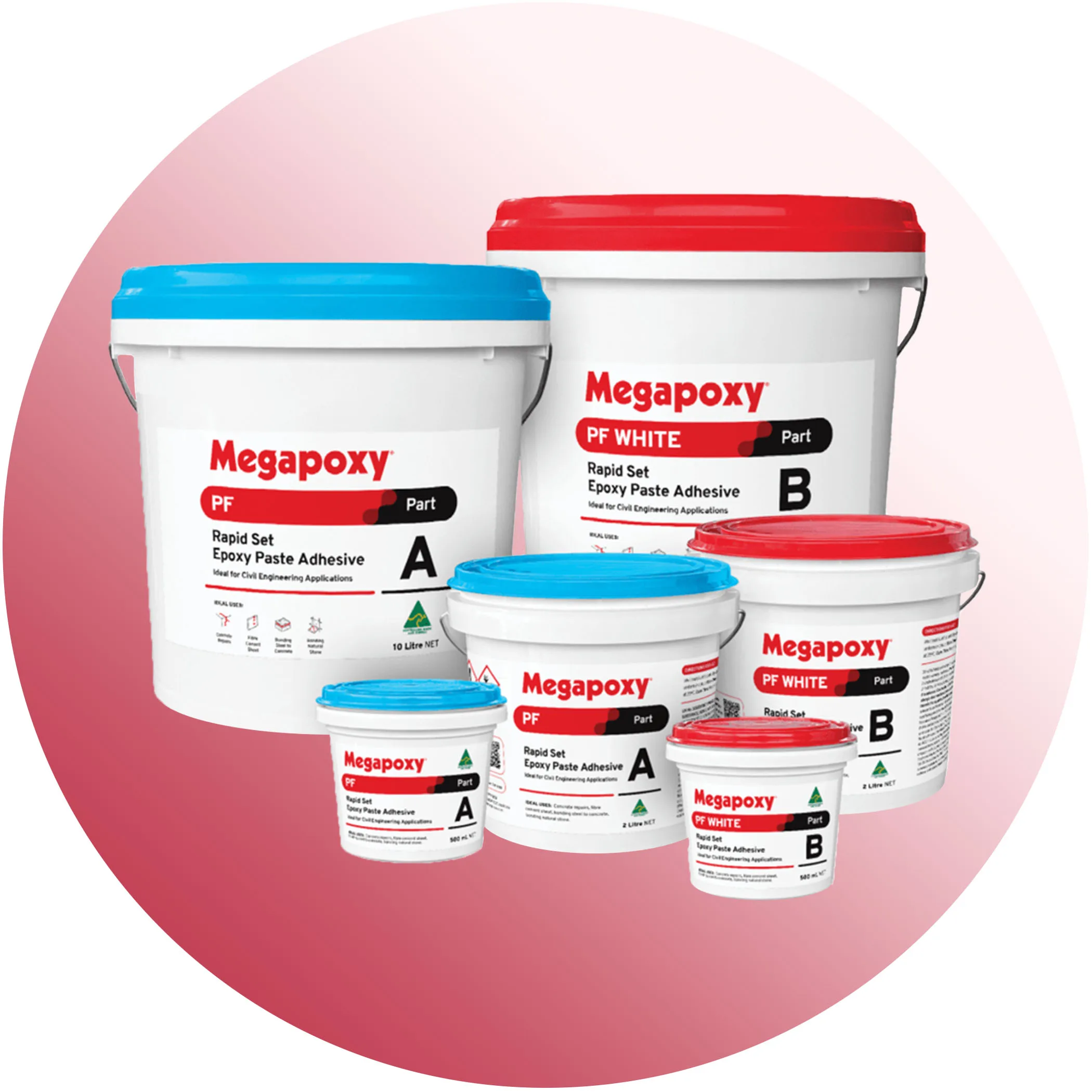 Megapoxy PF Rapid Set Epoxy Paste Adhesive - Product Image