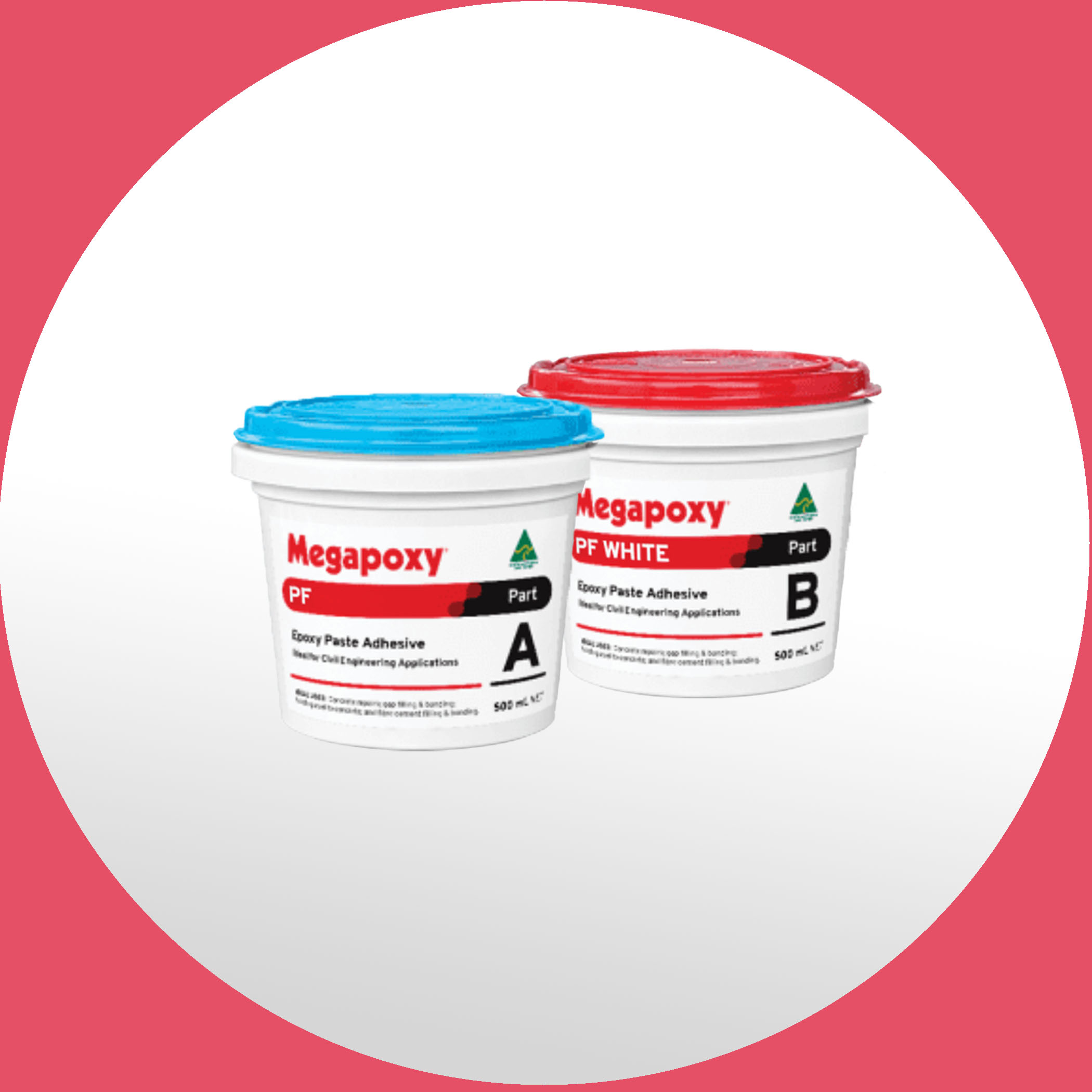 Megapoxy PF Rapid Set Epoxy Paste Adhesive - White 1 Litre Variation Image