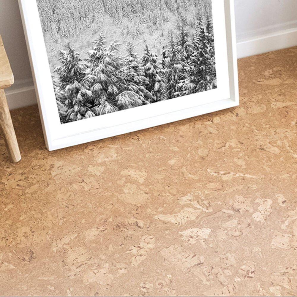 CorkArt Traditional Cork Floating Flooring in Burl Finish - Gallery Image