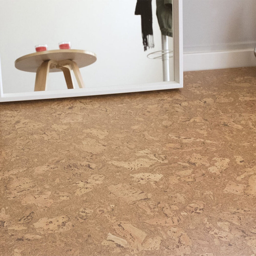 CorkArt Traditional Cork Floating Flooring in Burl Finish - Gallery Image
