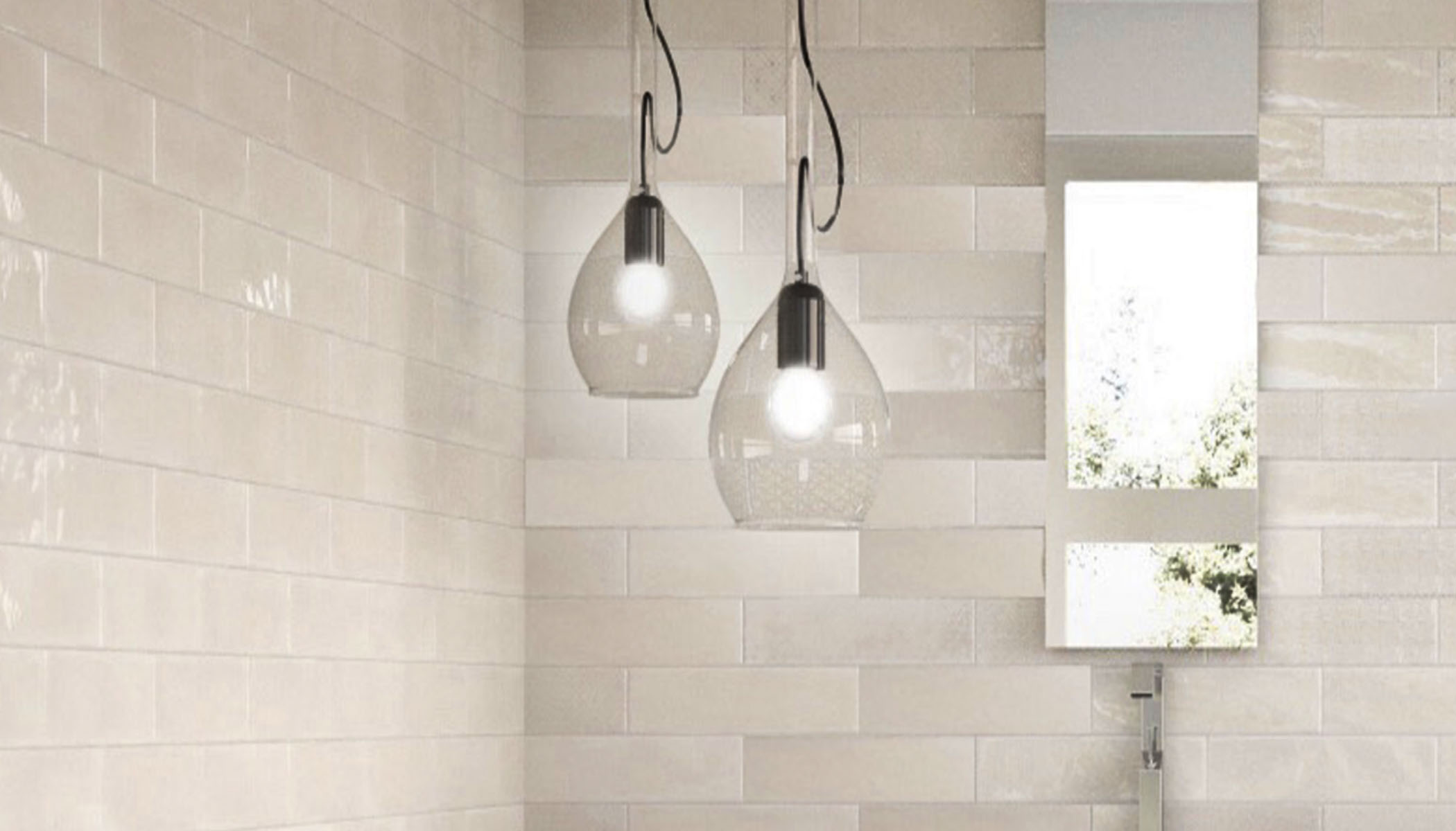 Opal Ivory Gloss Subway Tile - Feature Image