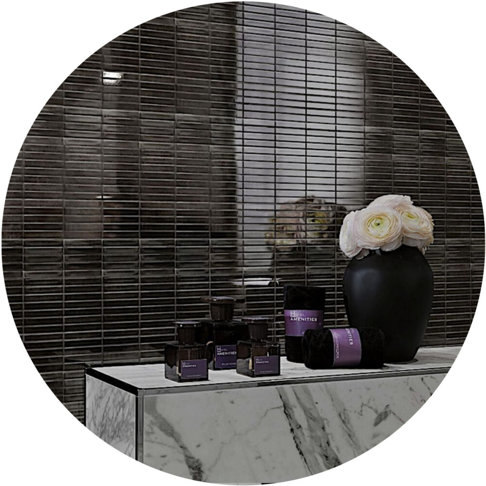 Striatura Finger Subway Tile - Charcoal - Product Image