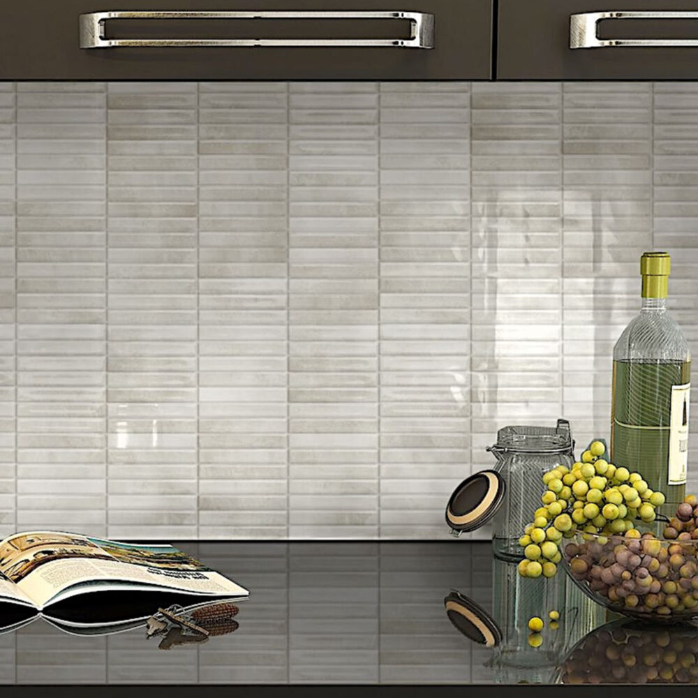 Striatura Finger Subway Tile - Vanilla Ivory - Gallery Image
