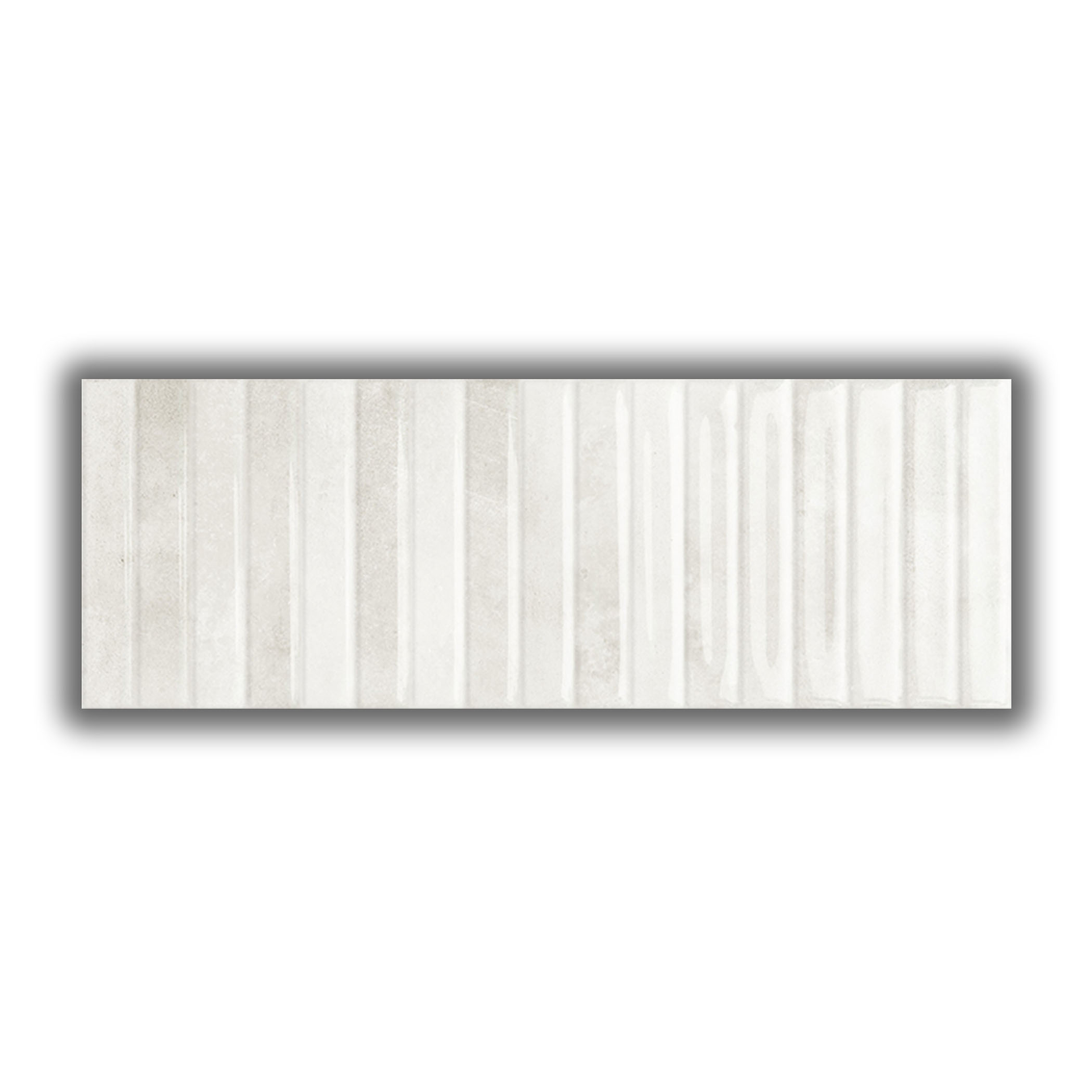 Striatura Finger Subway Tile - Vanilla Ivory - Gallery Image